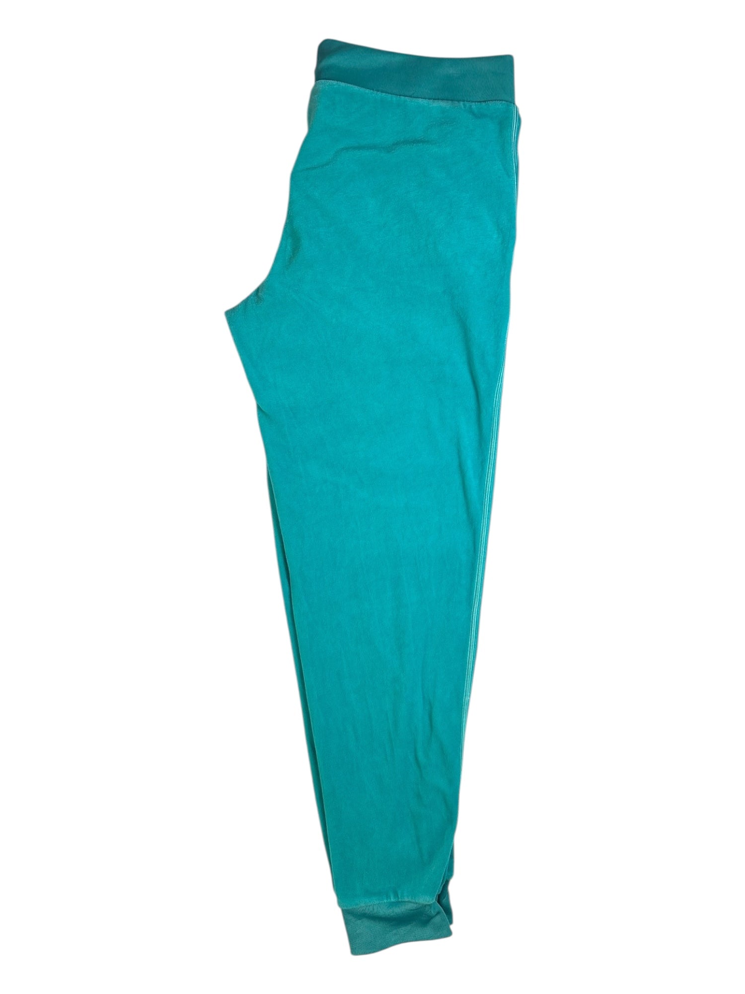 (L) Teal Embroidered Juicy Couture Velour Pants