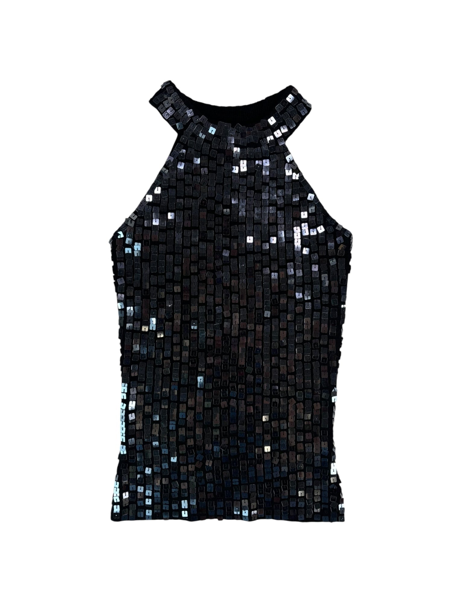 (XS/S) Formula X Sequin Black Tank