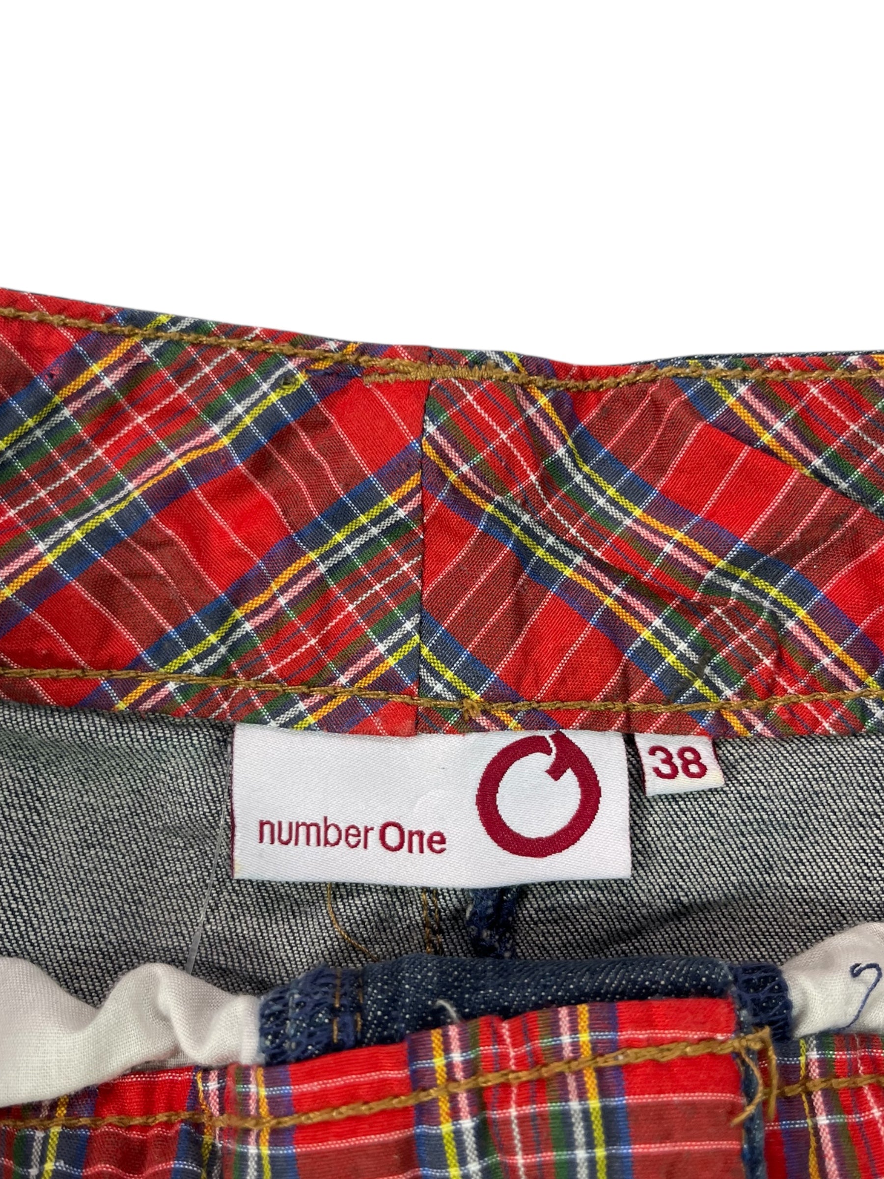 (32) Number One Denim Pleated Skirt