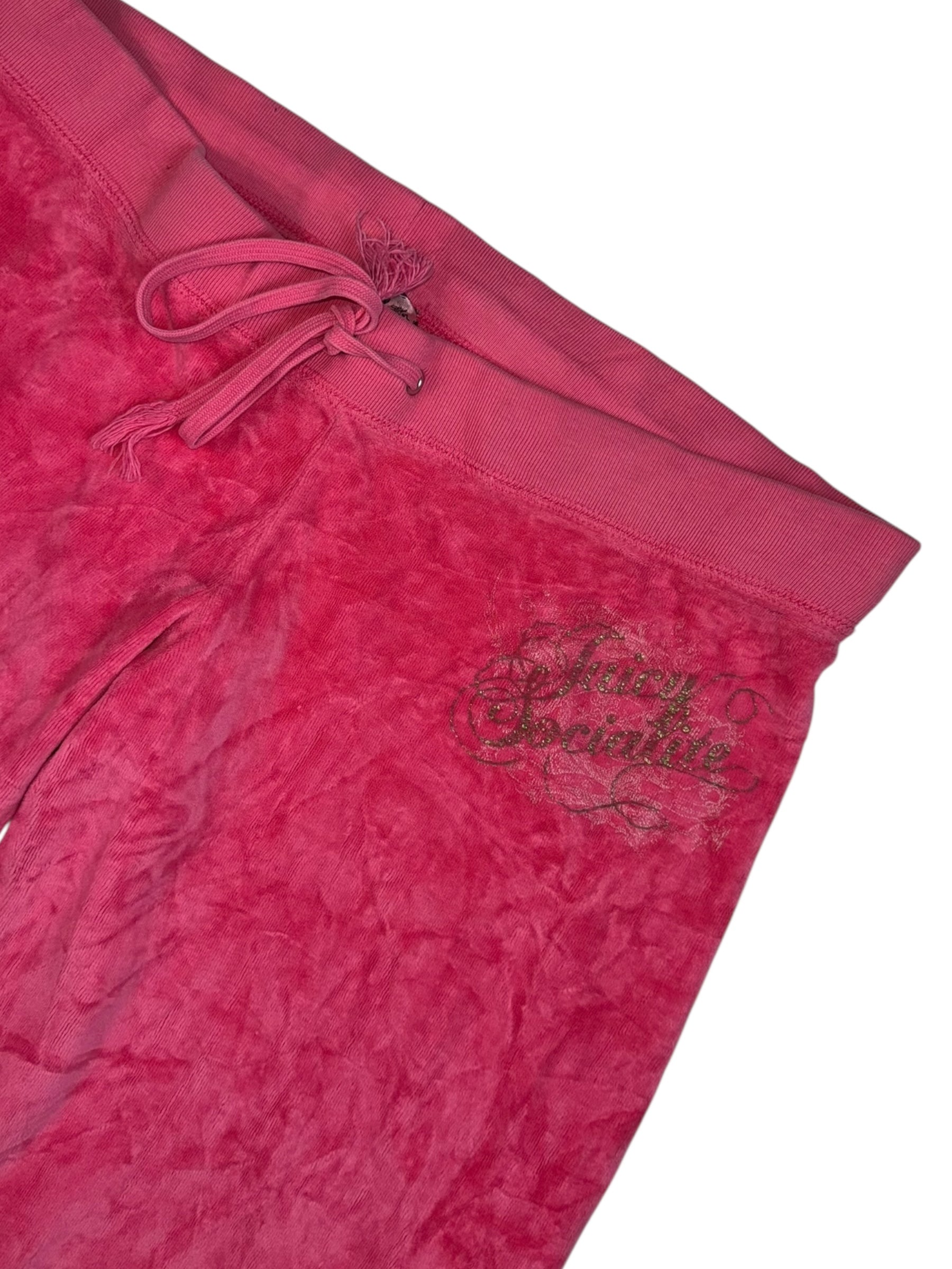 (S) Hot Pink Juicy Socialite Juicy Couture Velour Pants