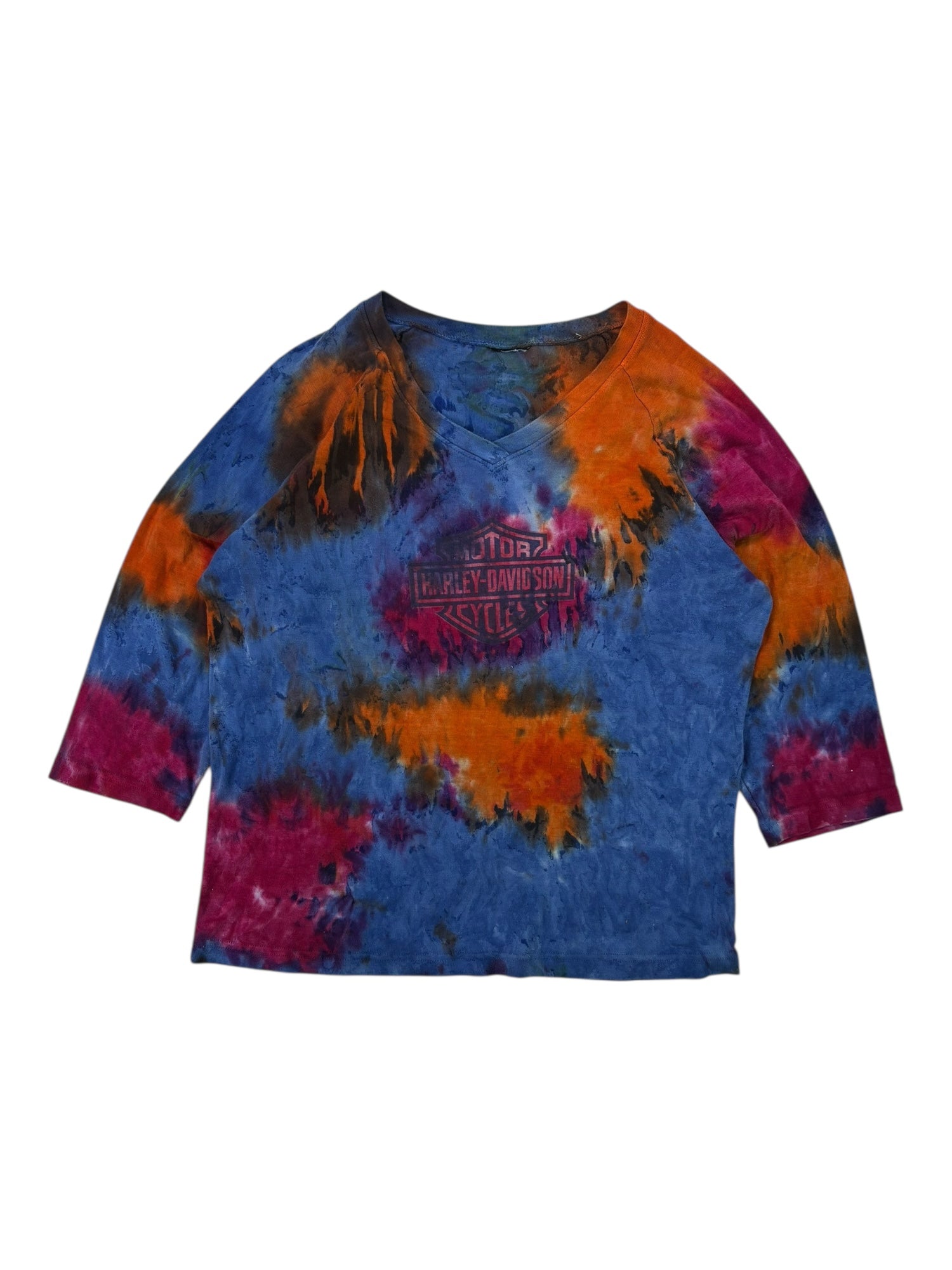 (L) Harley Davidson Tie Dye Long Sleeve
