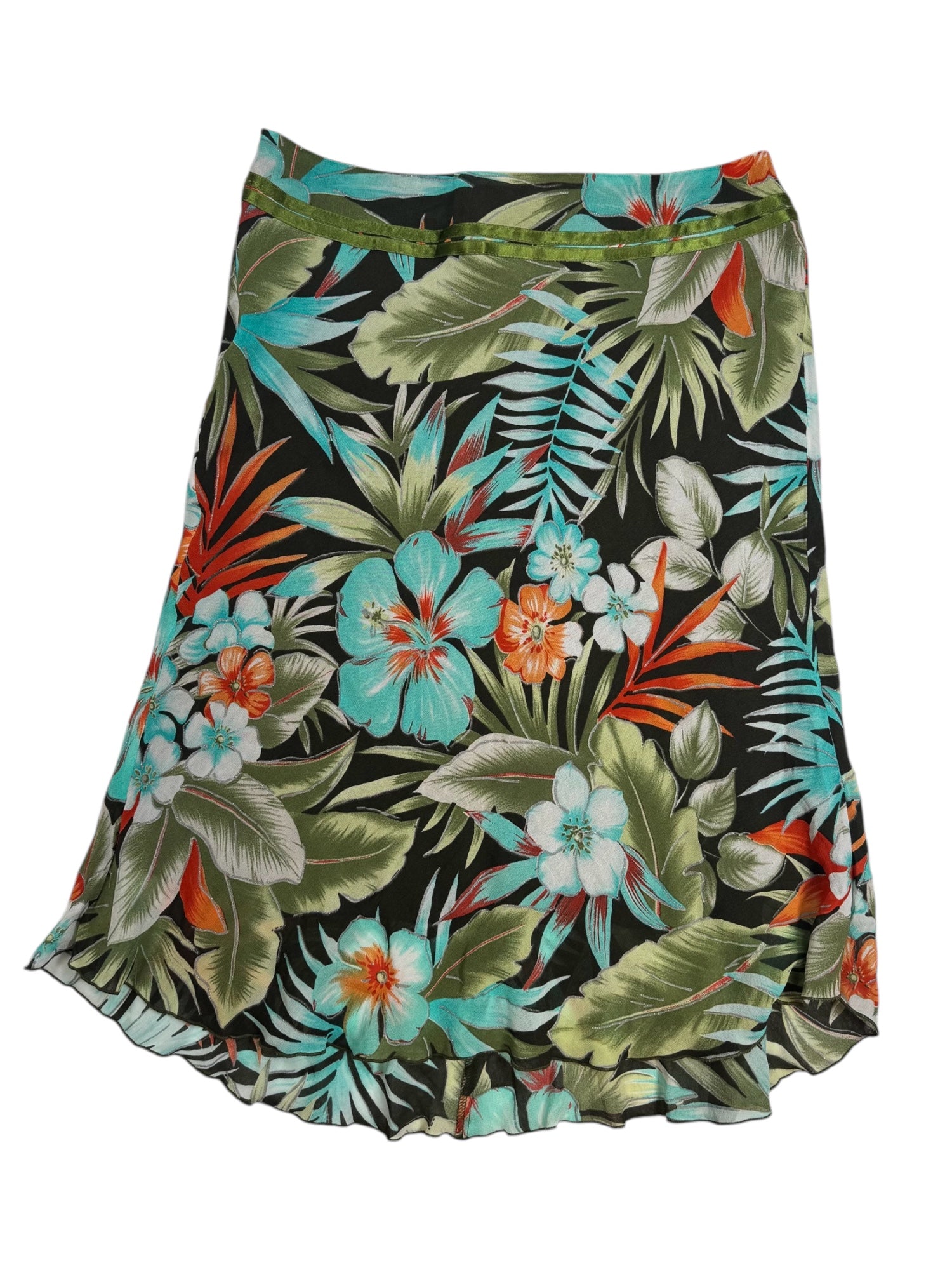 (30) Cappuccini Floral Midi Skirt