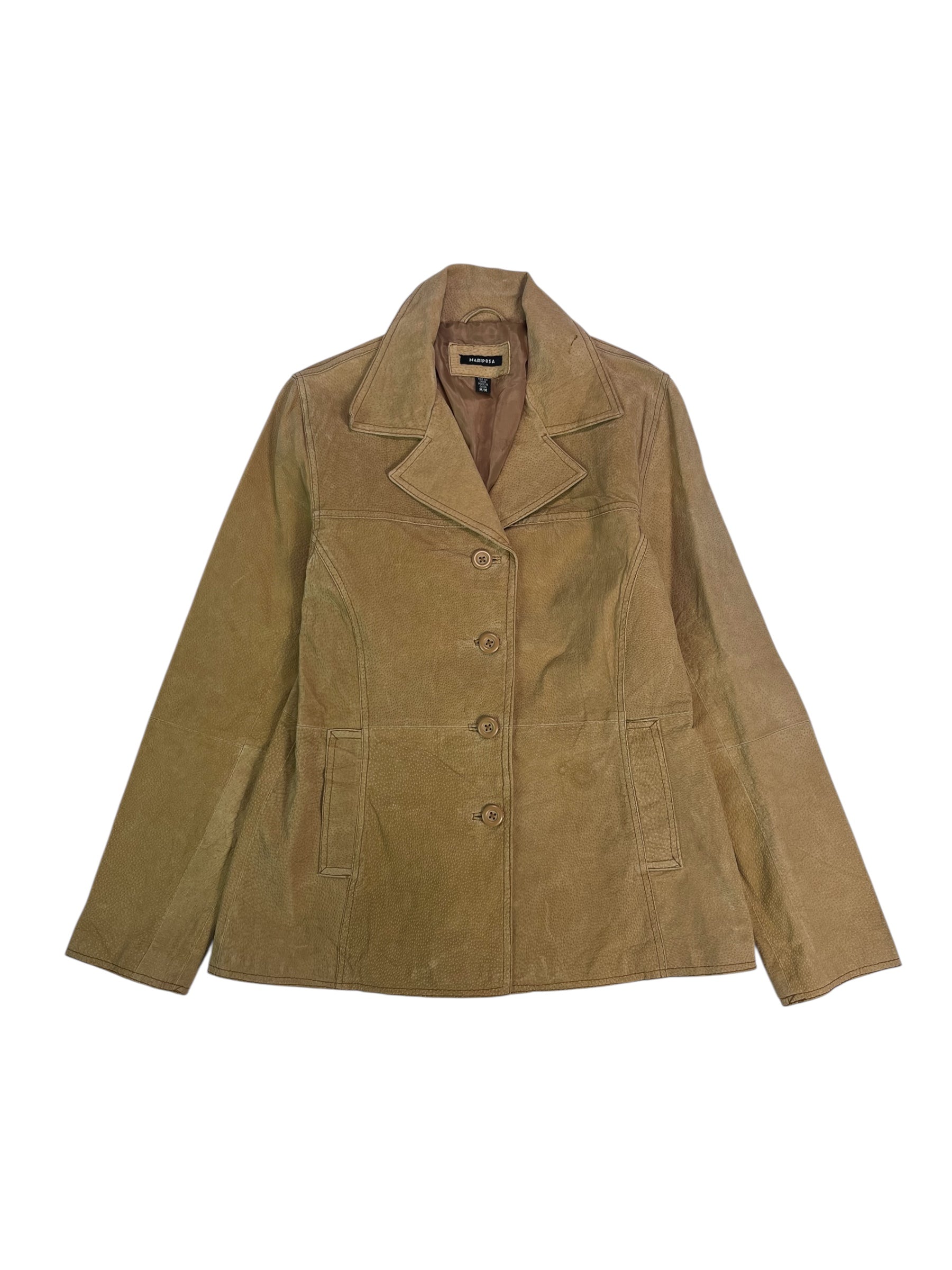 (S) Mariposa Tan Suede Jacket