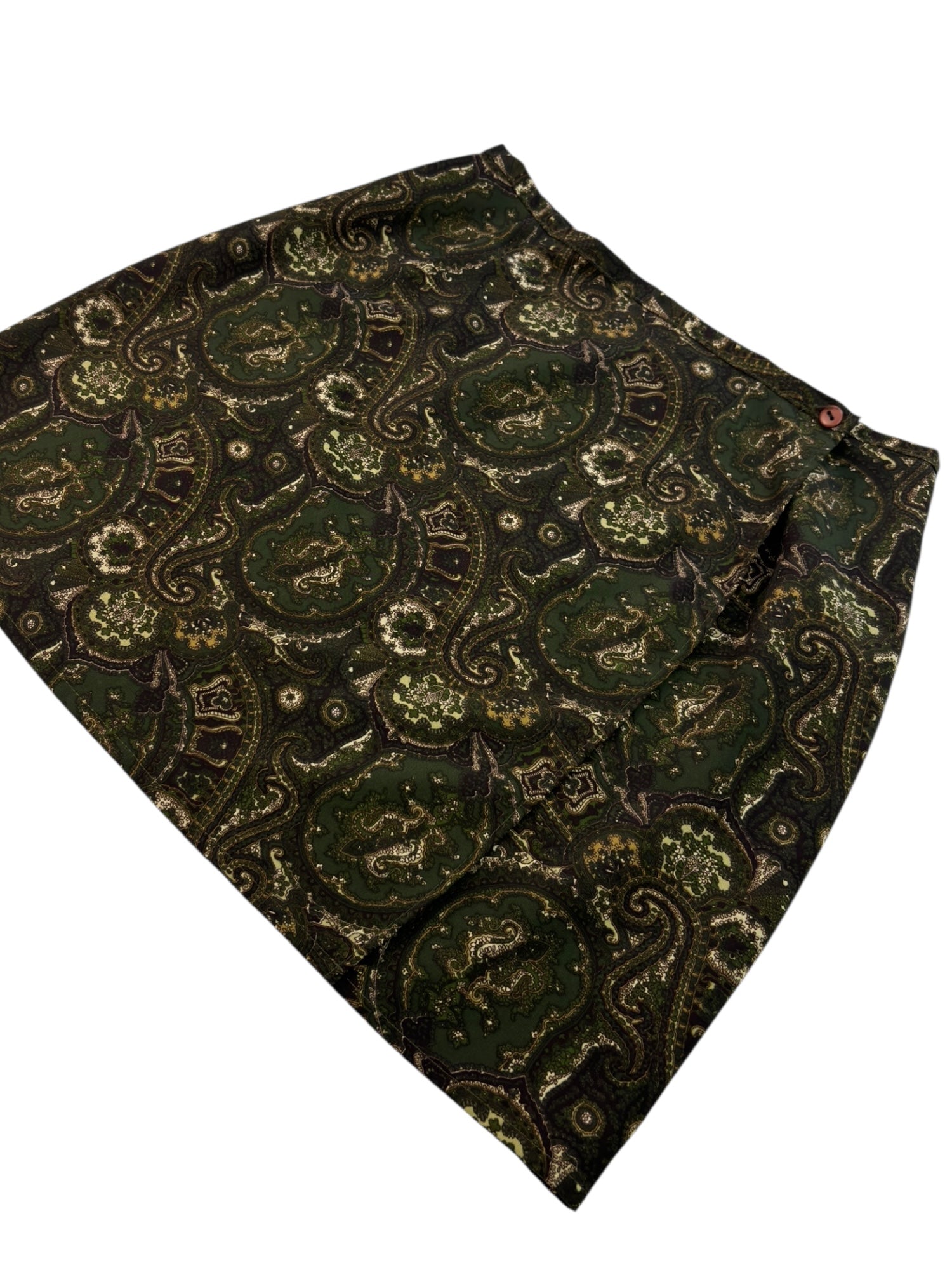 (27)Paisley Wrap Western Skirt