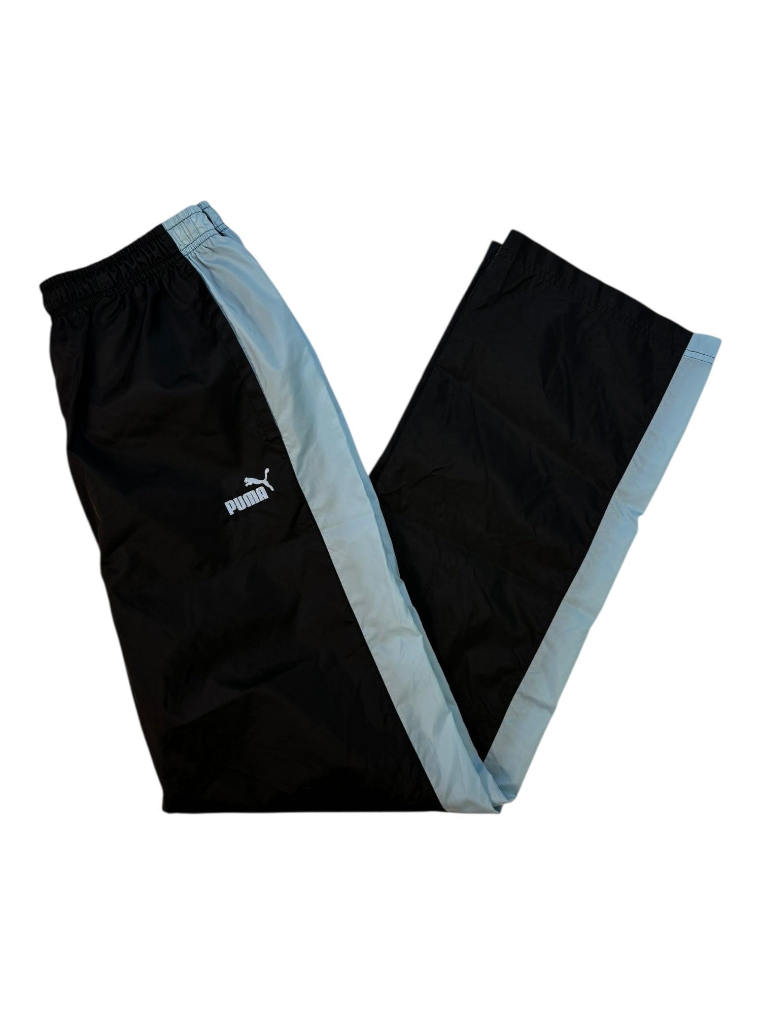 (M)Black and Blue PUMA Track Pants