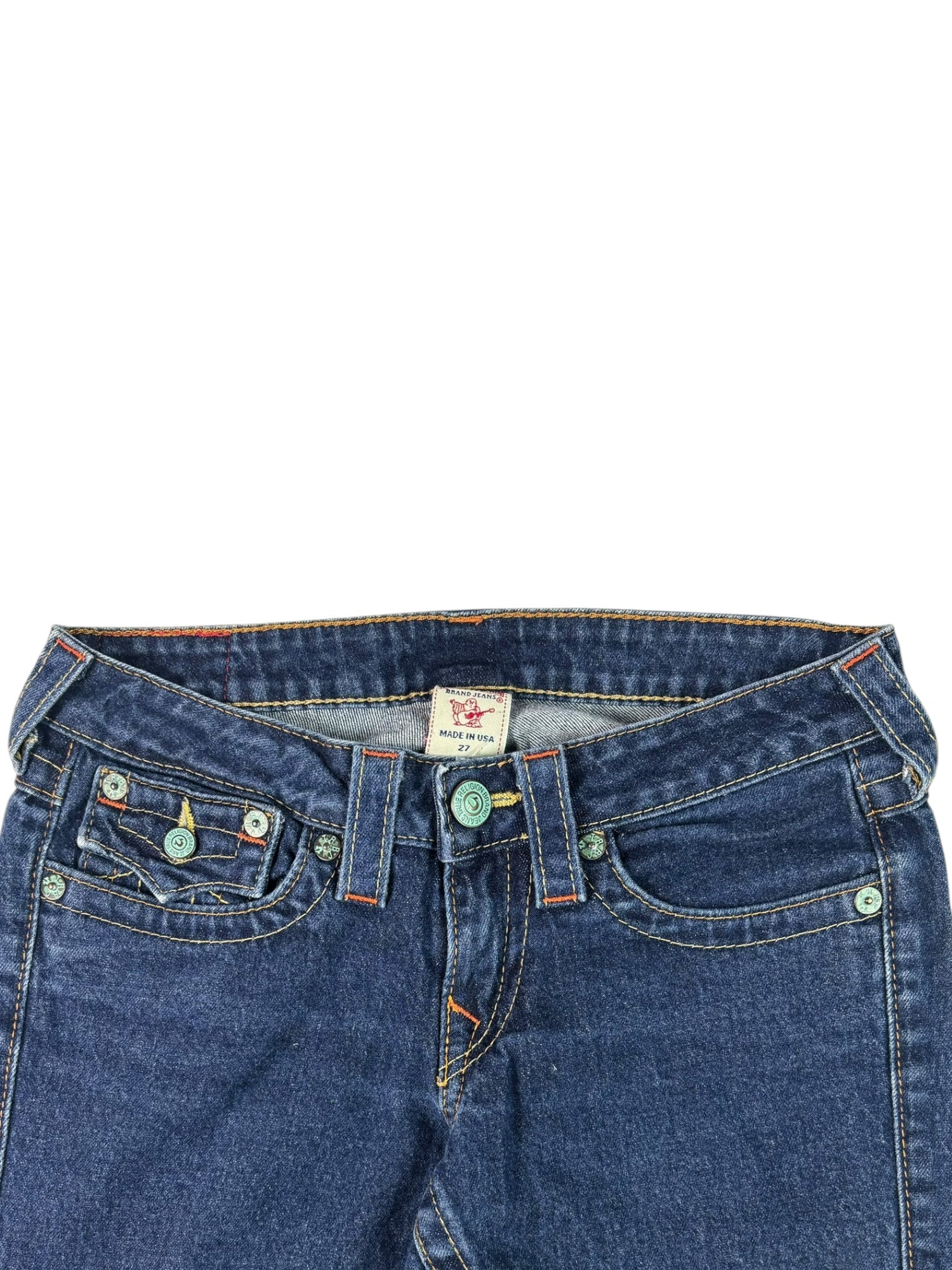 (27) True Religion Straight Leg Jeans