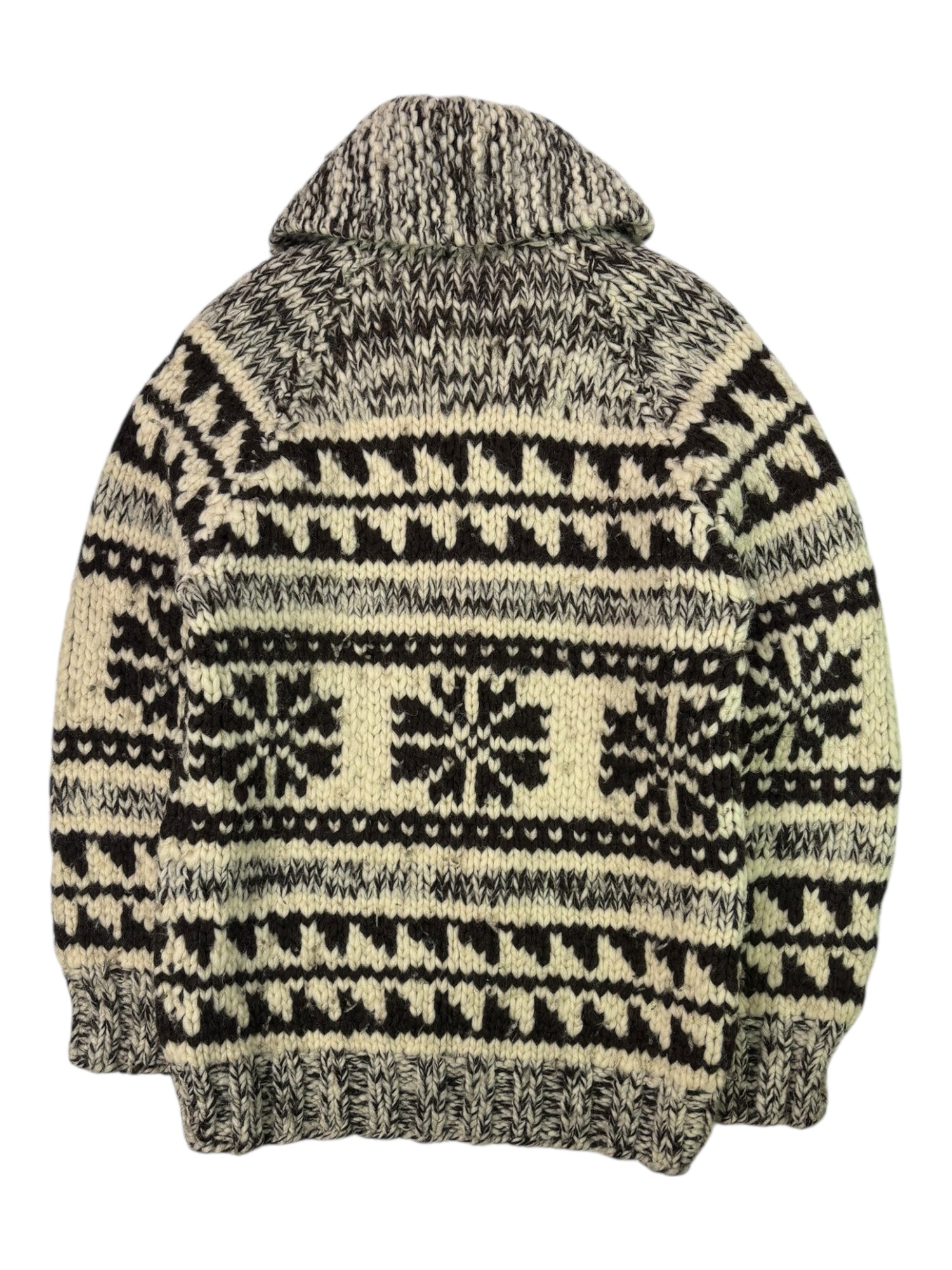 (L) Knit Brown Multi Zippered Sweater
