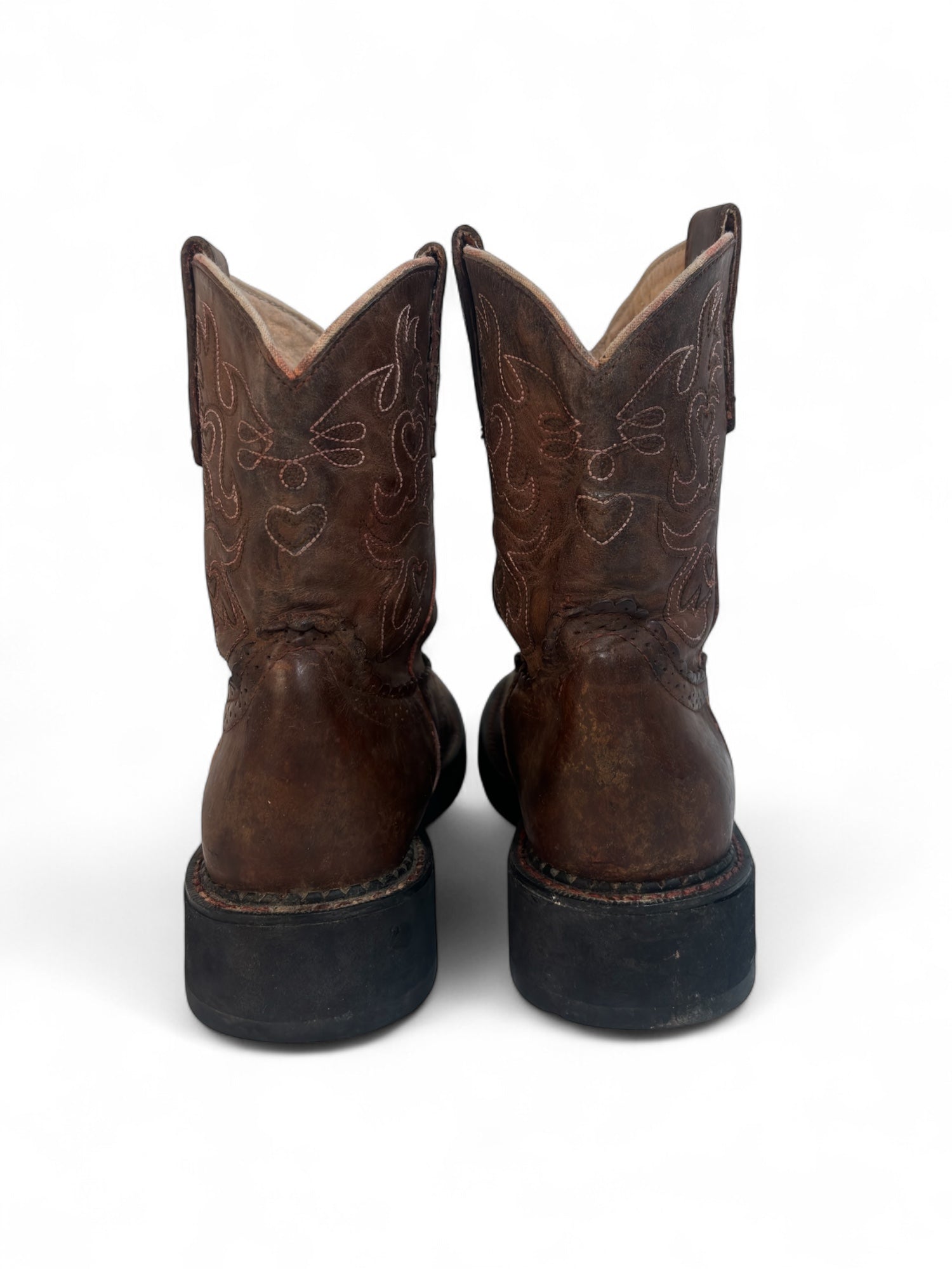 (9) FATBABY Brown Cowboy Boots