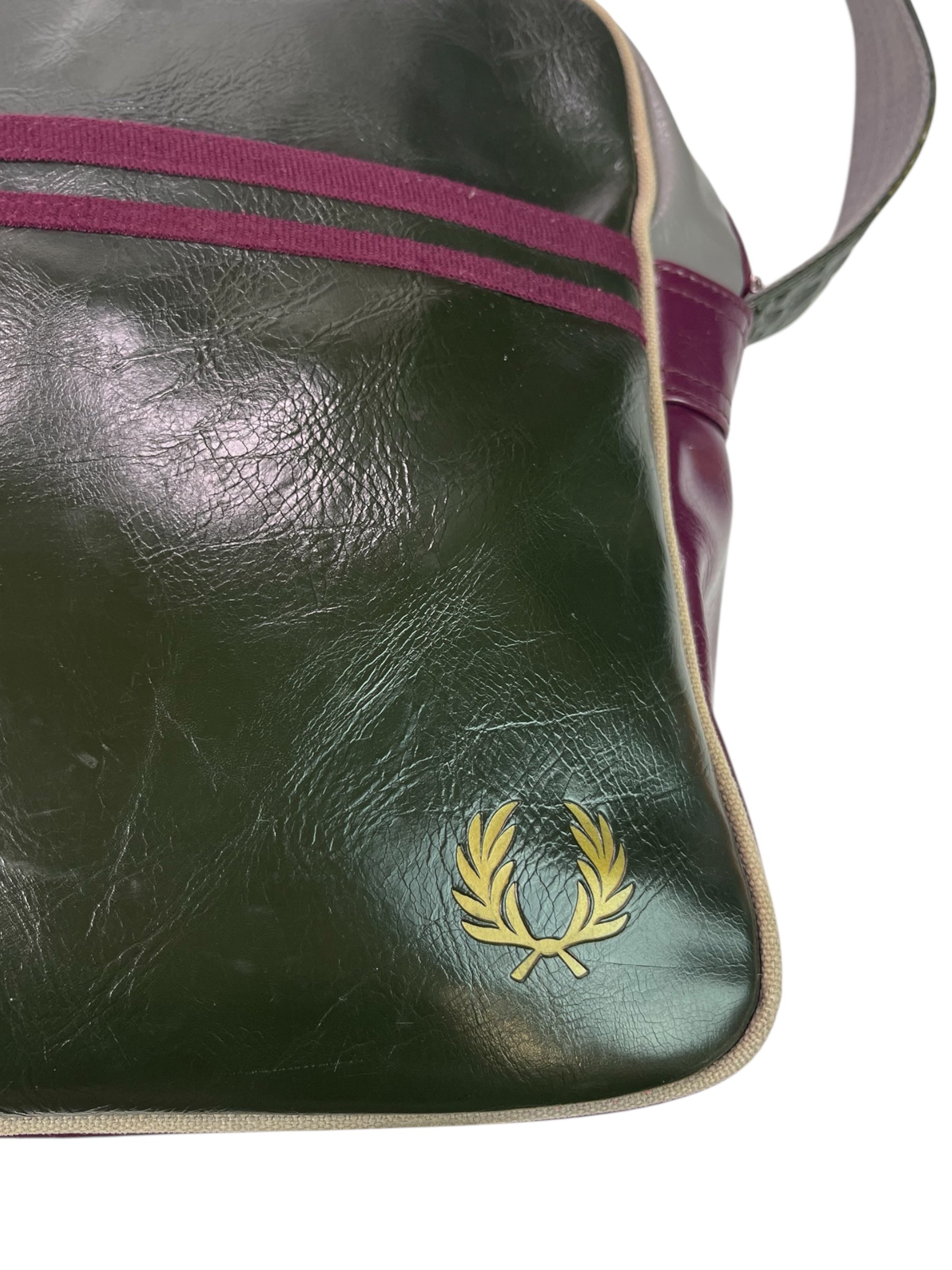(O/S) Fred Perry Olive Green Messenger Bag