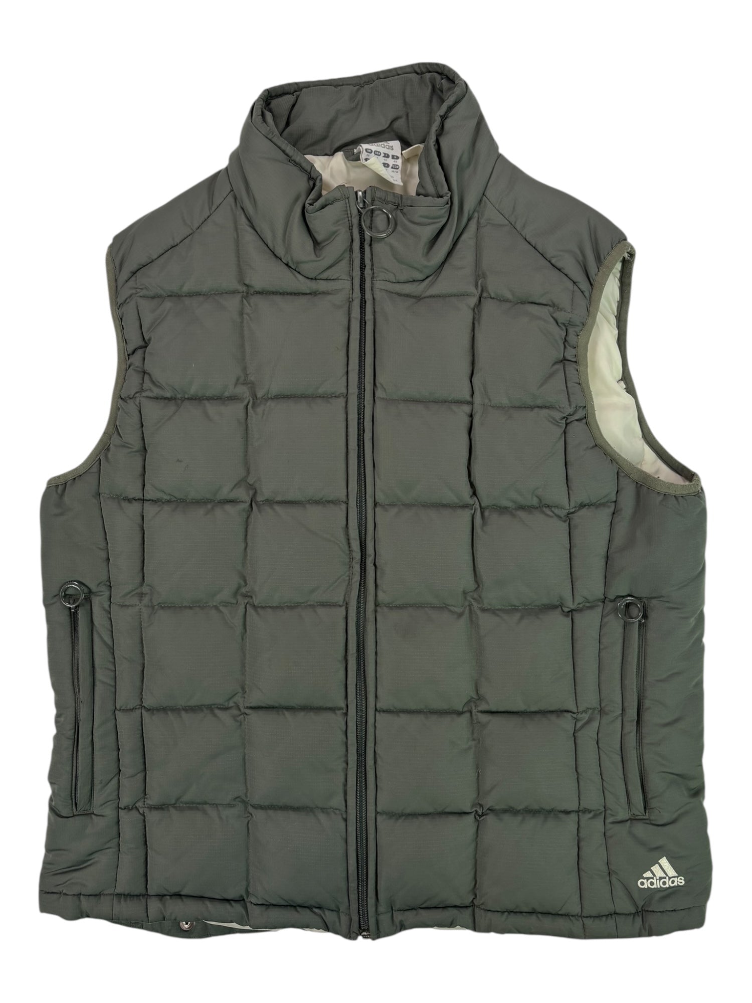 (M) Adidas Green Puffer Vest