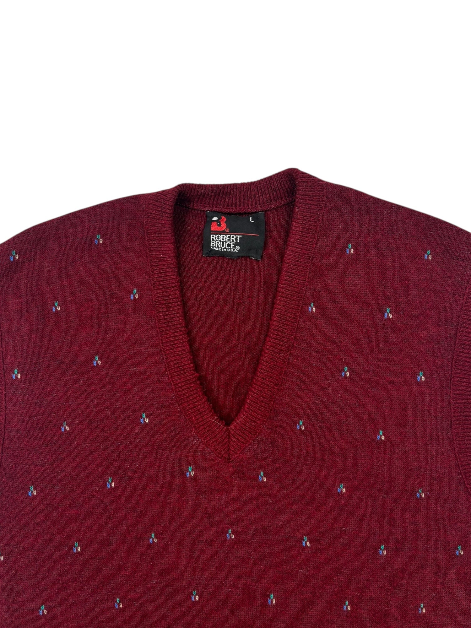 (L) Vintage Robert Bruce Sweater Vest