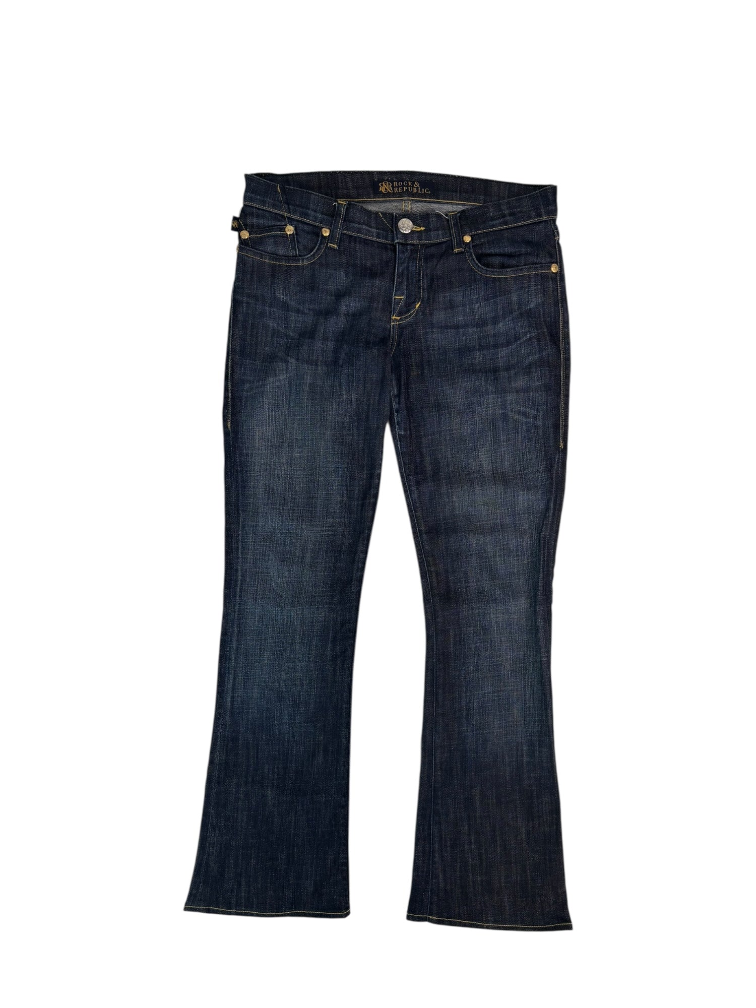 (30) Rock & Republic Embroidered Pocket Denim
