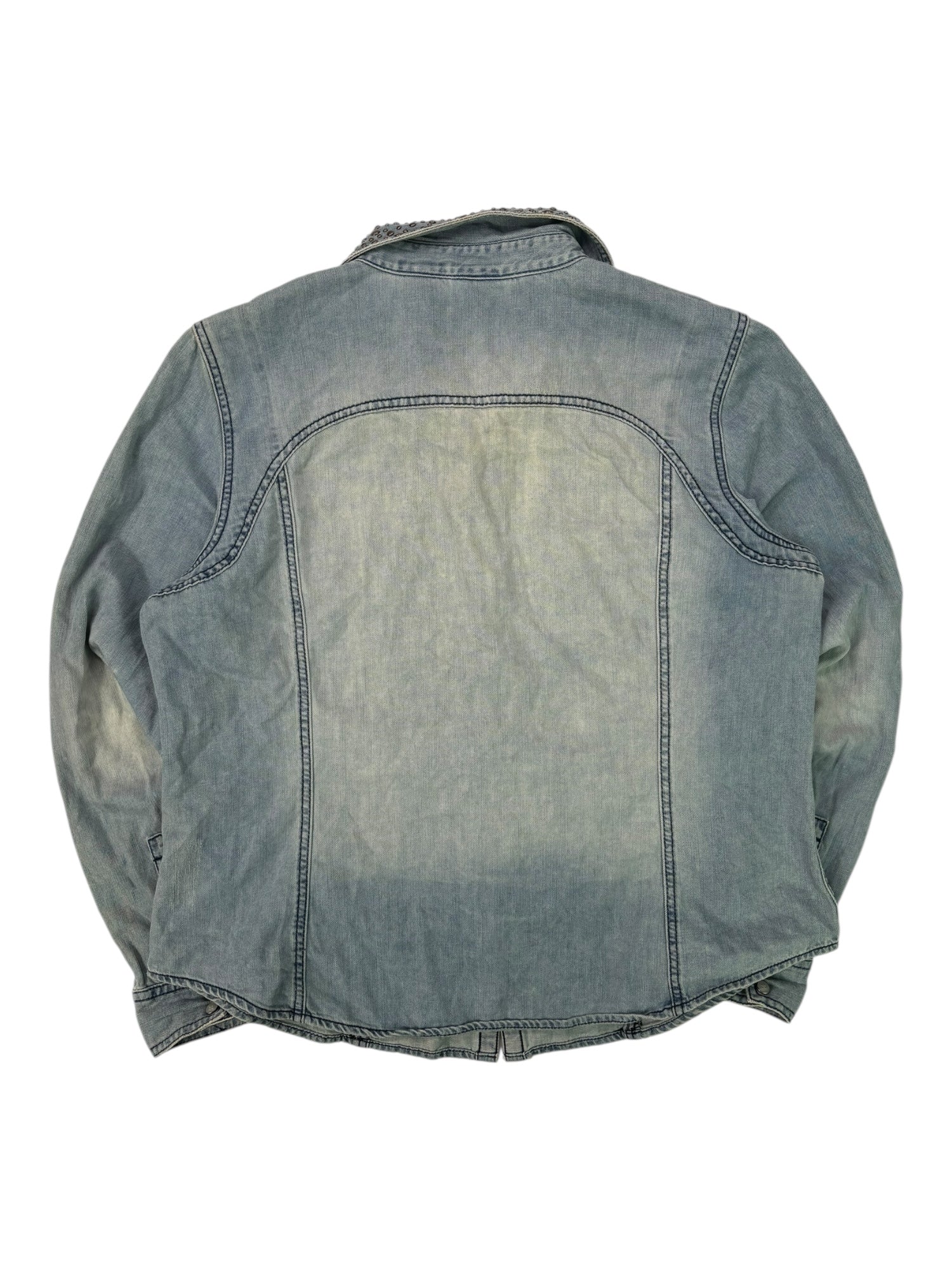 (XXL) Harley Davidson Studded Denim Button Up