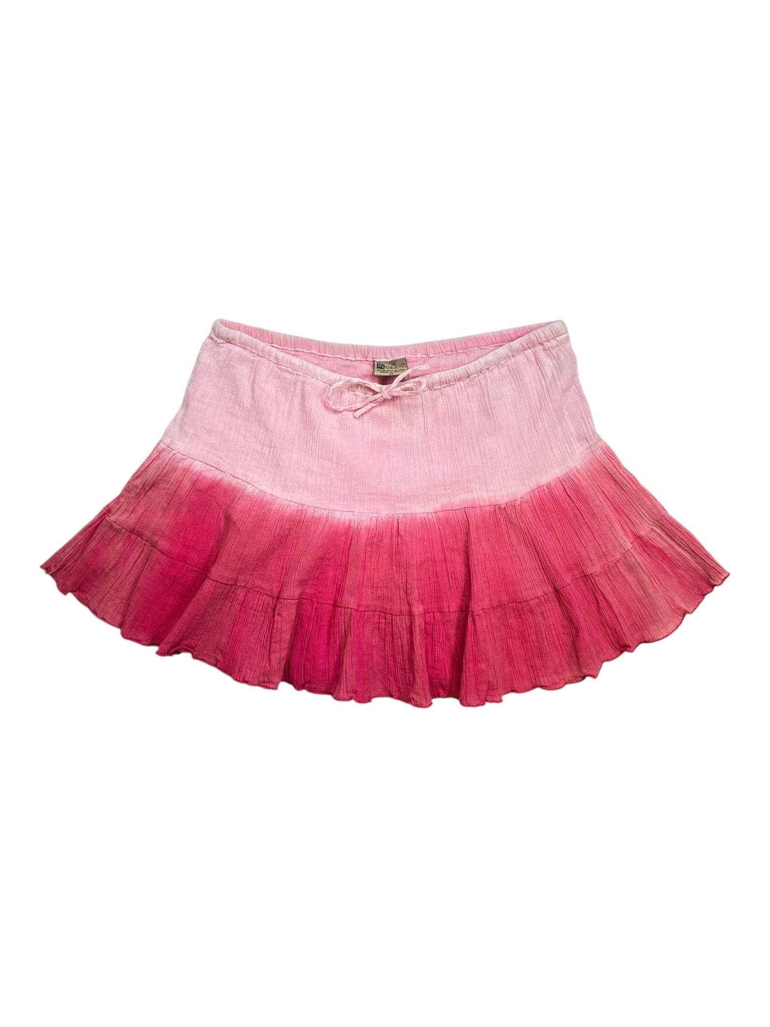 (28) In Gear Pink Ombre Mini Skirt