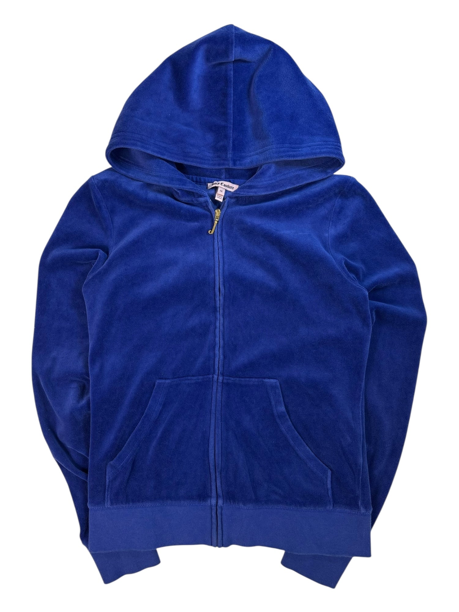 (M) Blue Juicy Couture Velour Zip Up Hoodie