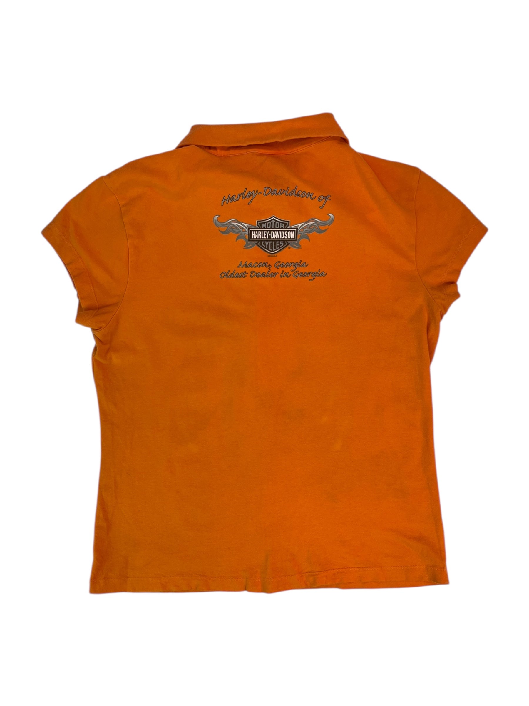 (L) Harley Davidson Collared Tee