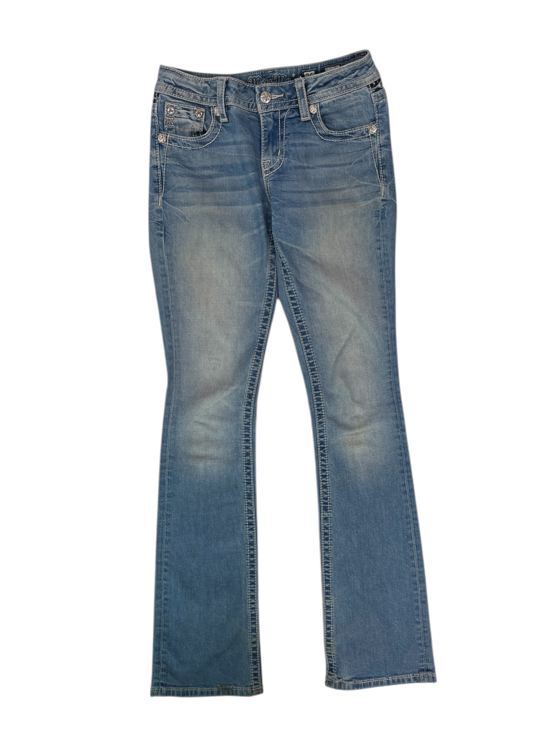(26) Miss Me Bootcut Embellished Denim