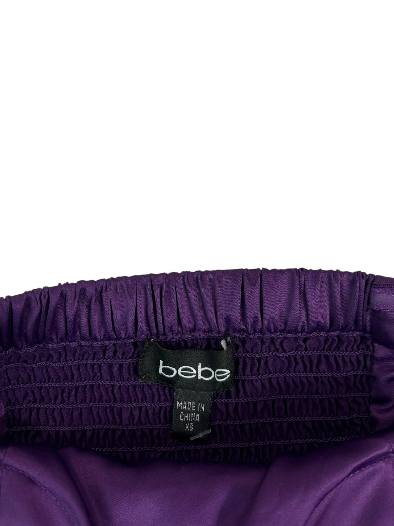(XS/S) Bebe Purple Ruffle Tube Top