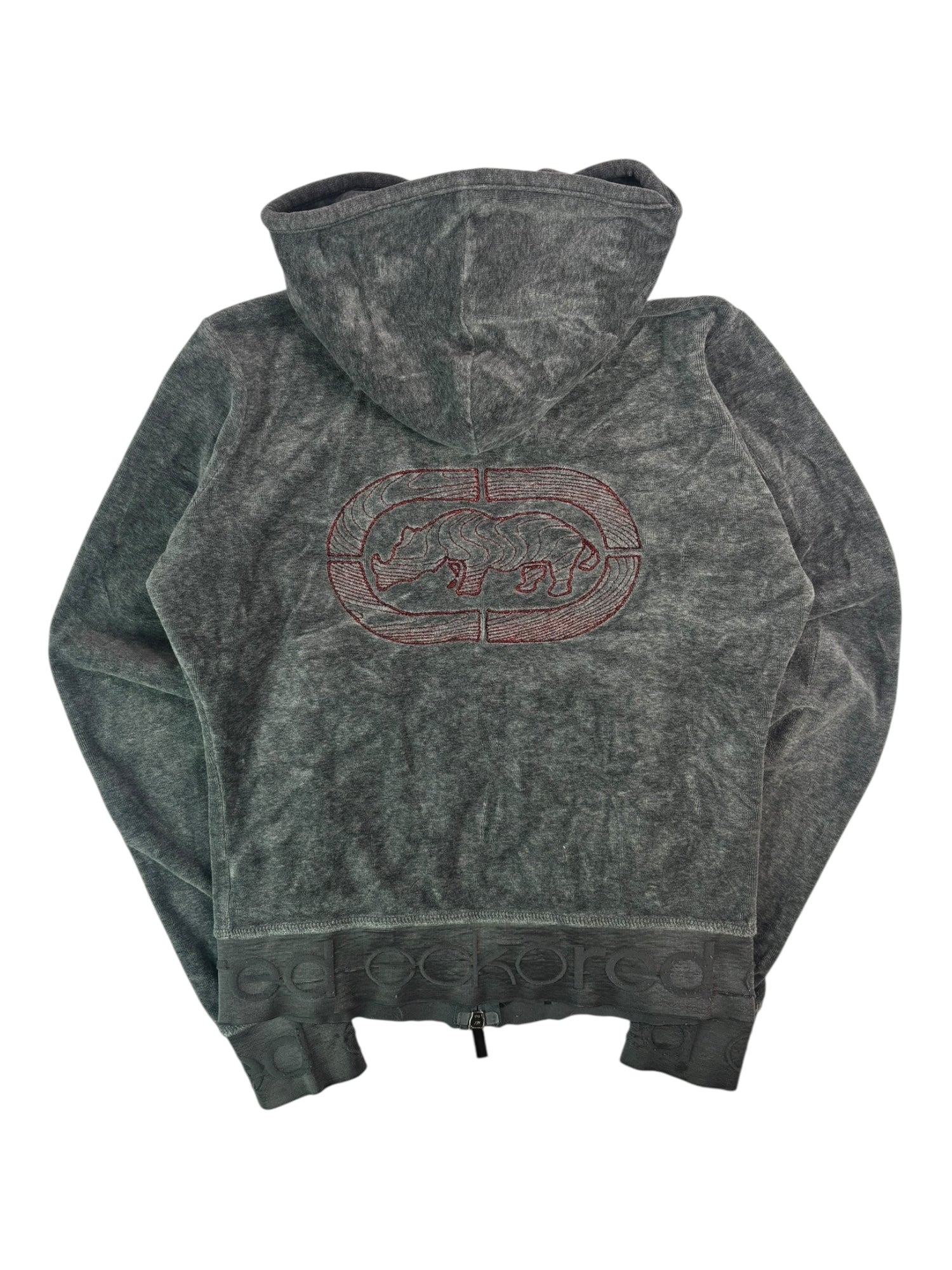 (S) eckored Velour Zip-up Hoodie