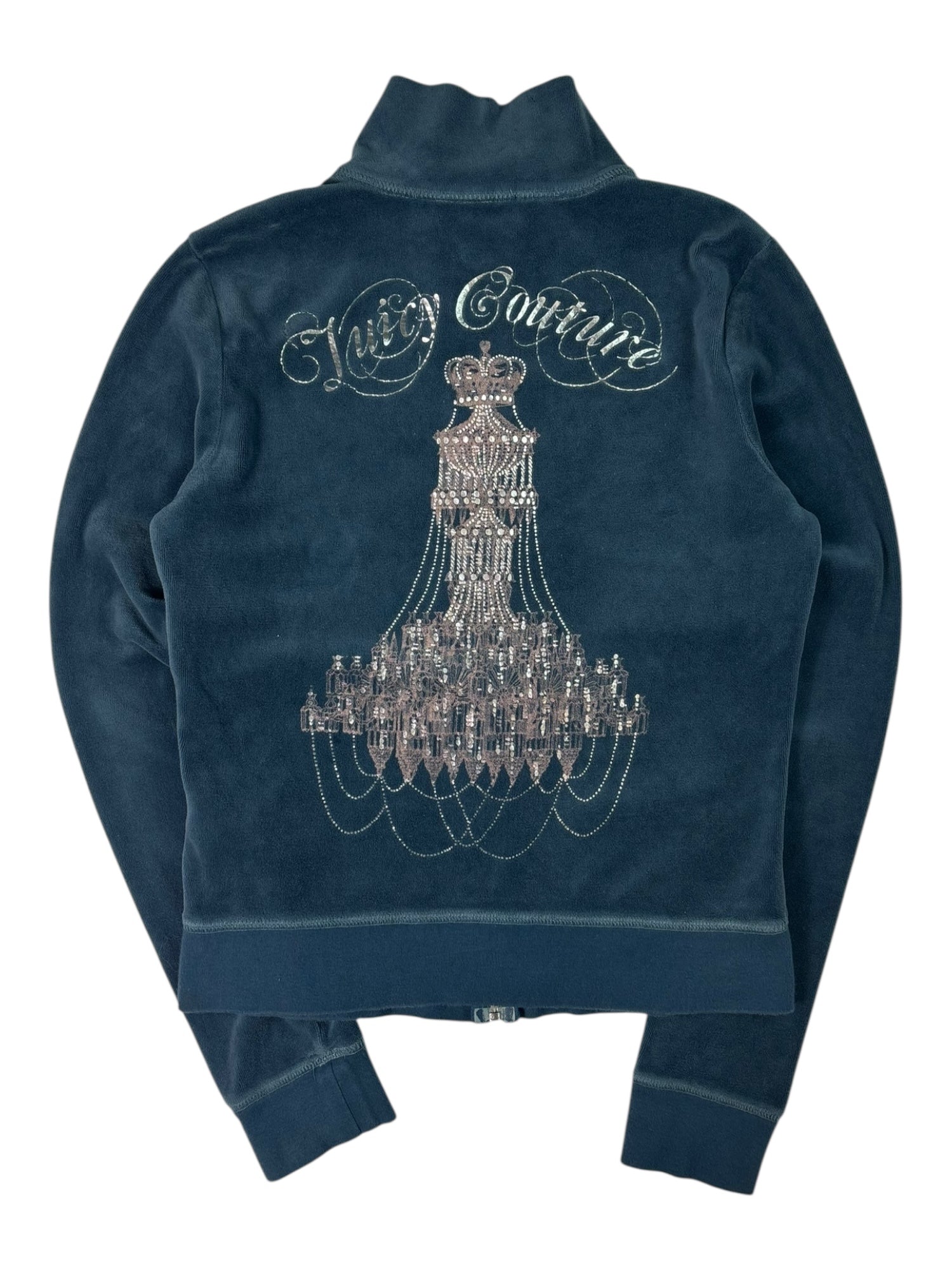 (S) Blue Printed Juicy Couture Zip Up