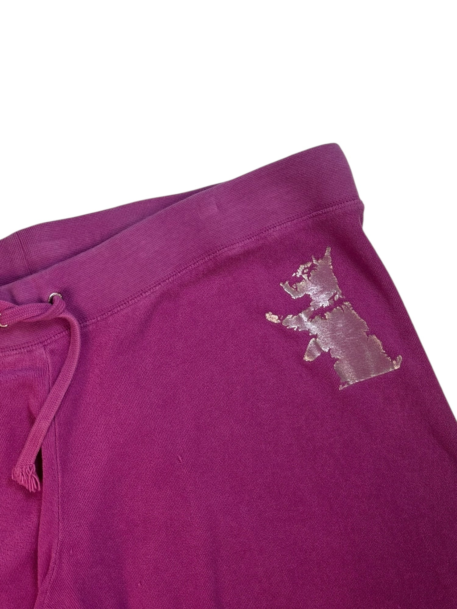 (XL) Hot Pink Printed Terry Cloth Juicy Couture Pants