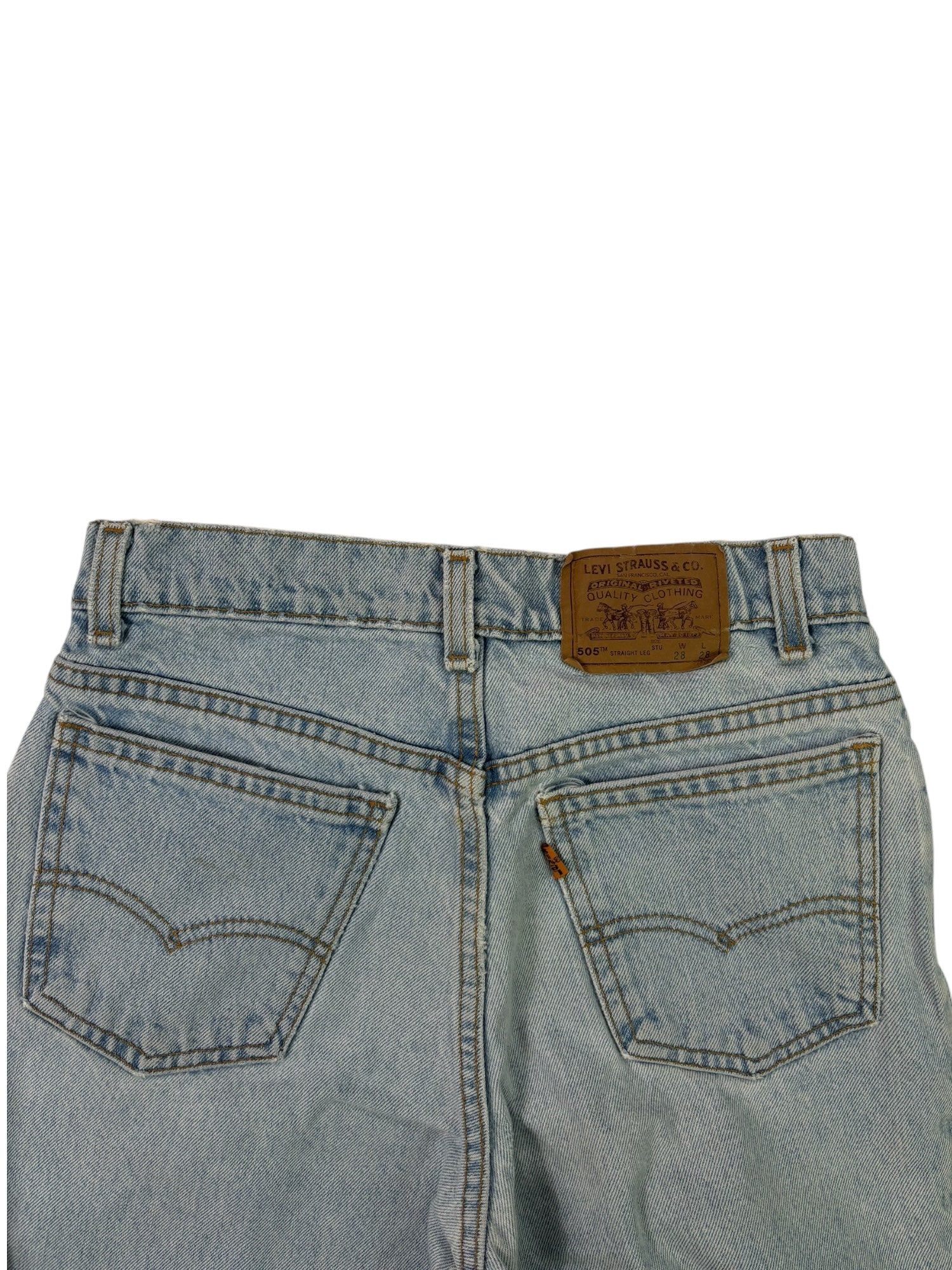 (26) Lightwash Orange Tab Levi's Denim