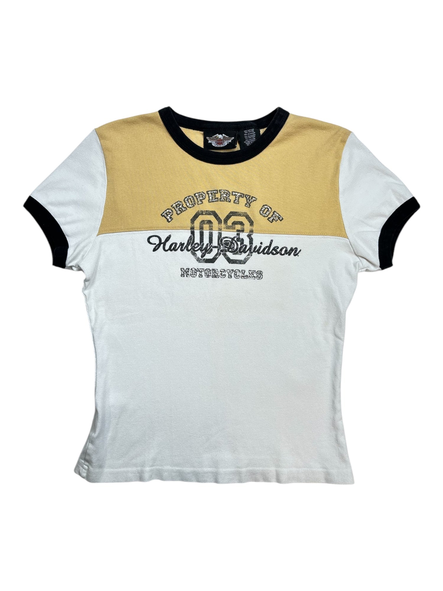 (S) Harley Davidson Baby Ringer Tee