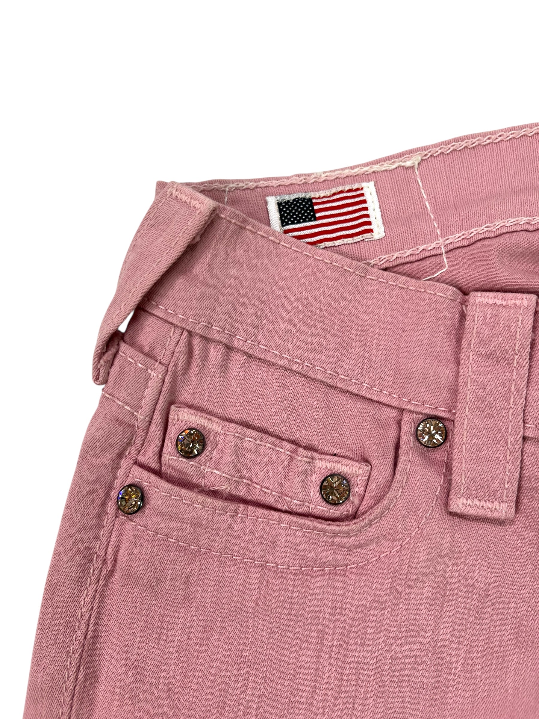 (23) Pink True Religion Skinny Jeans