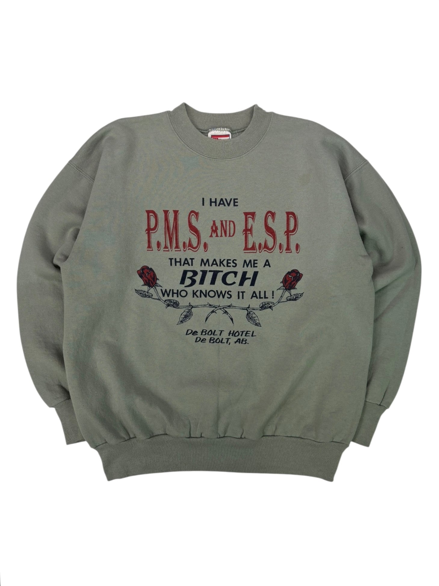 (M) P.M.S. Grey Crewneck Sweater