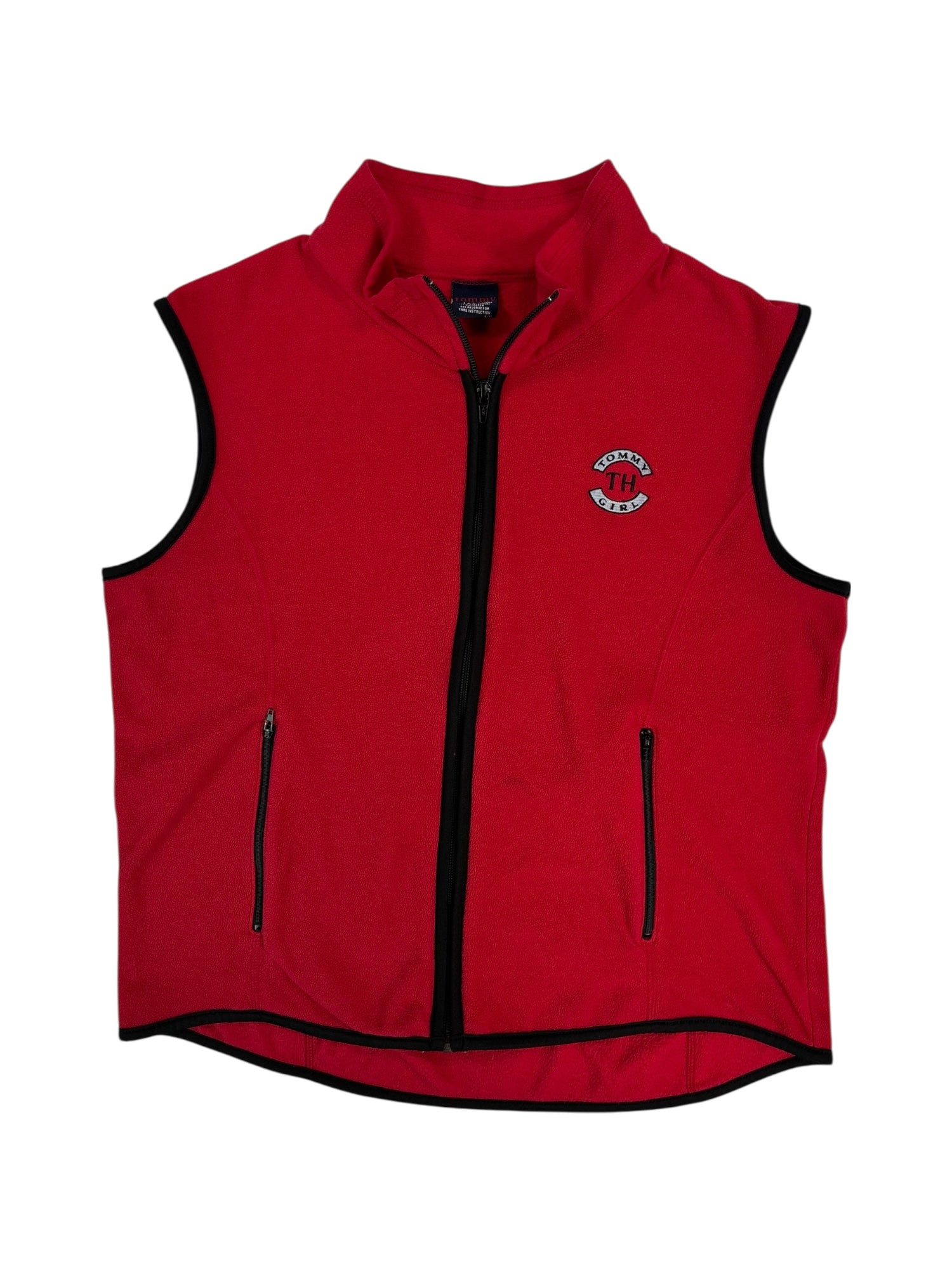 (L) Tommy Girl Red Fleece Vest