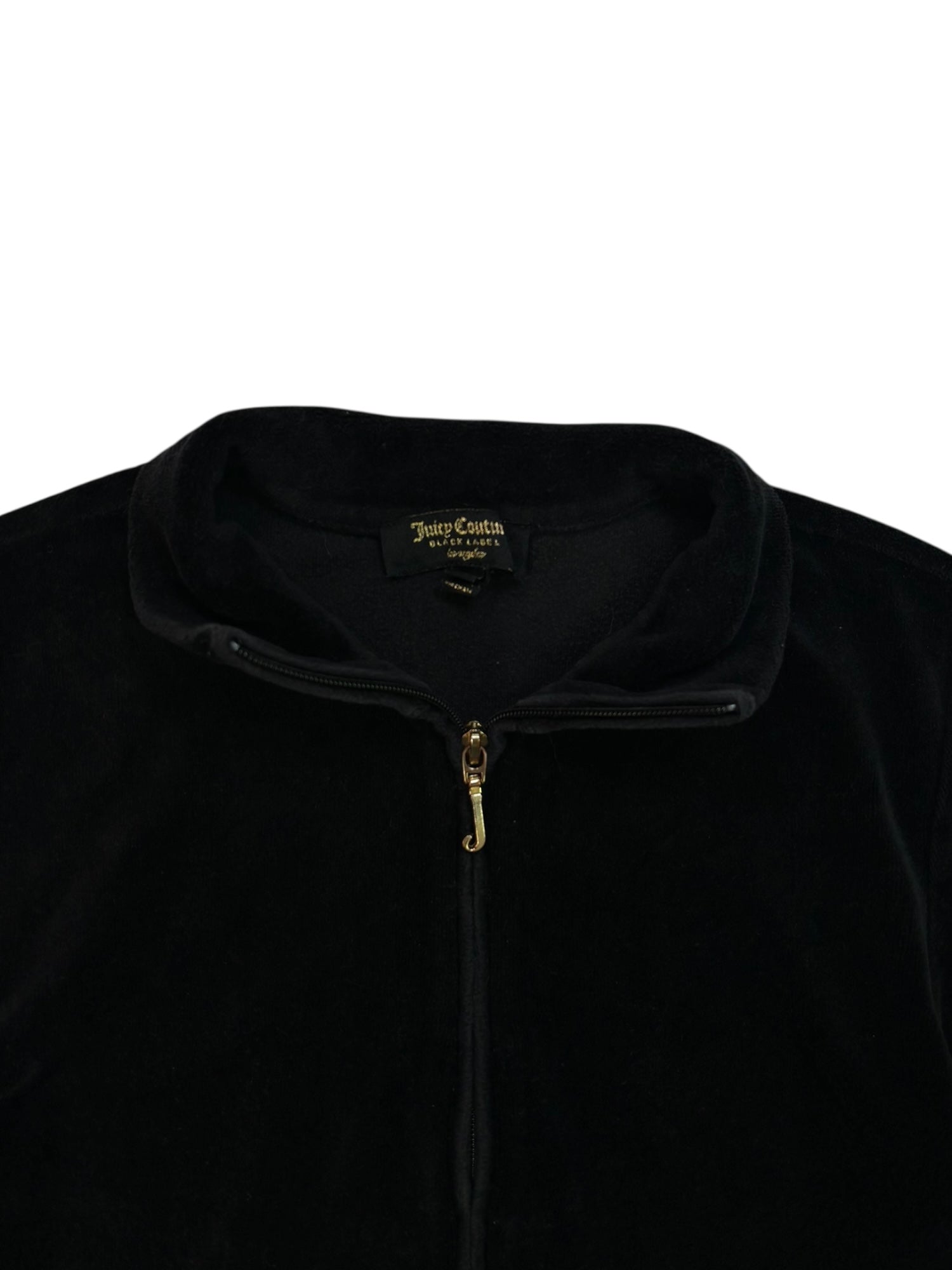 (XS) Black Juicy Couture Velour Zip-up Hoodie