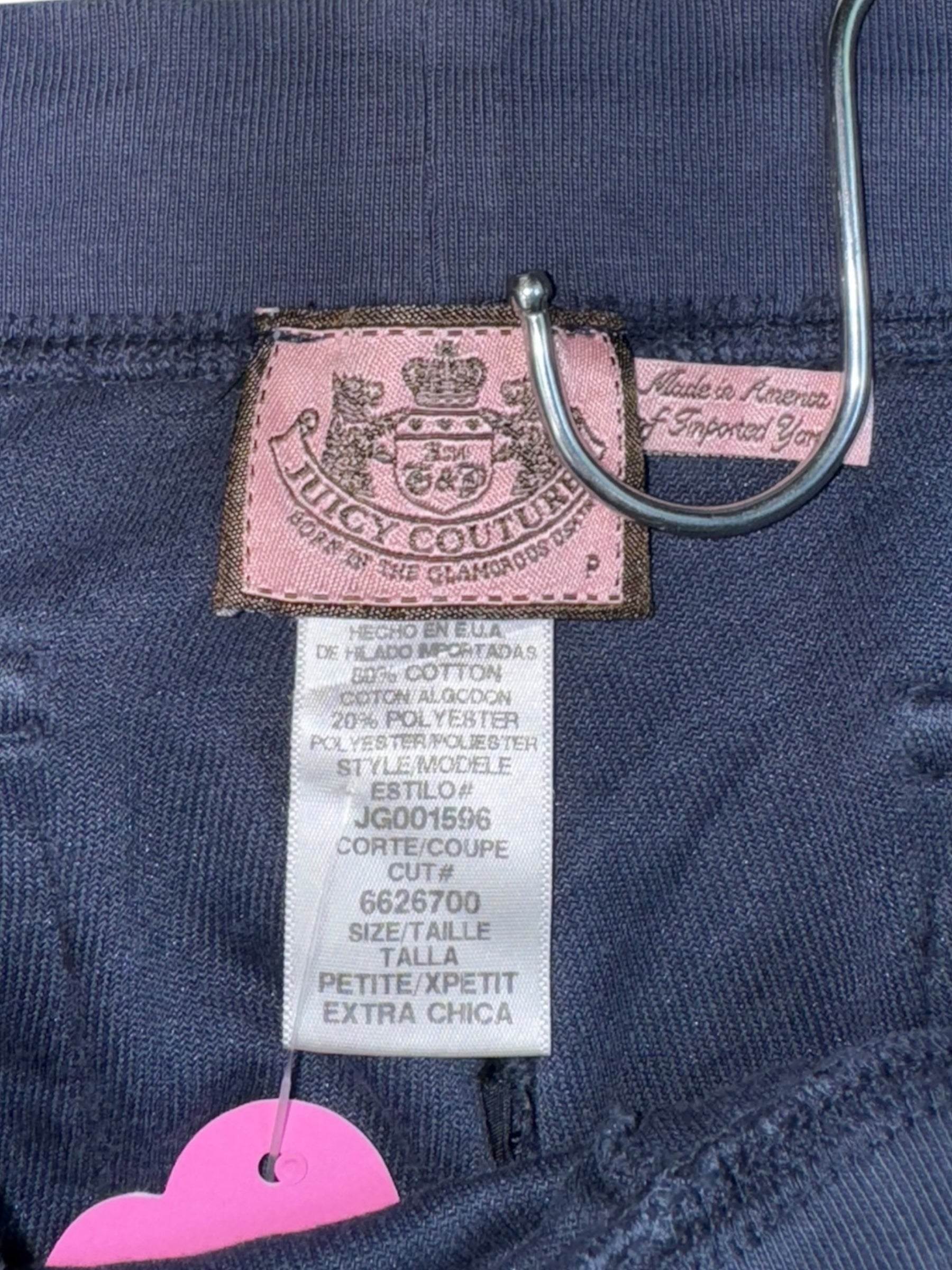 (XS) Faded Navy Pocket-detailed Juicy Couture Pants