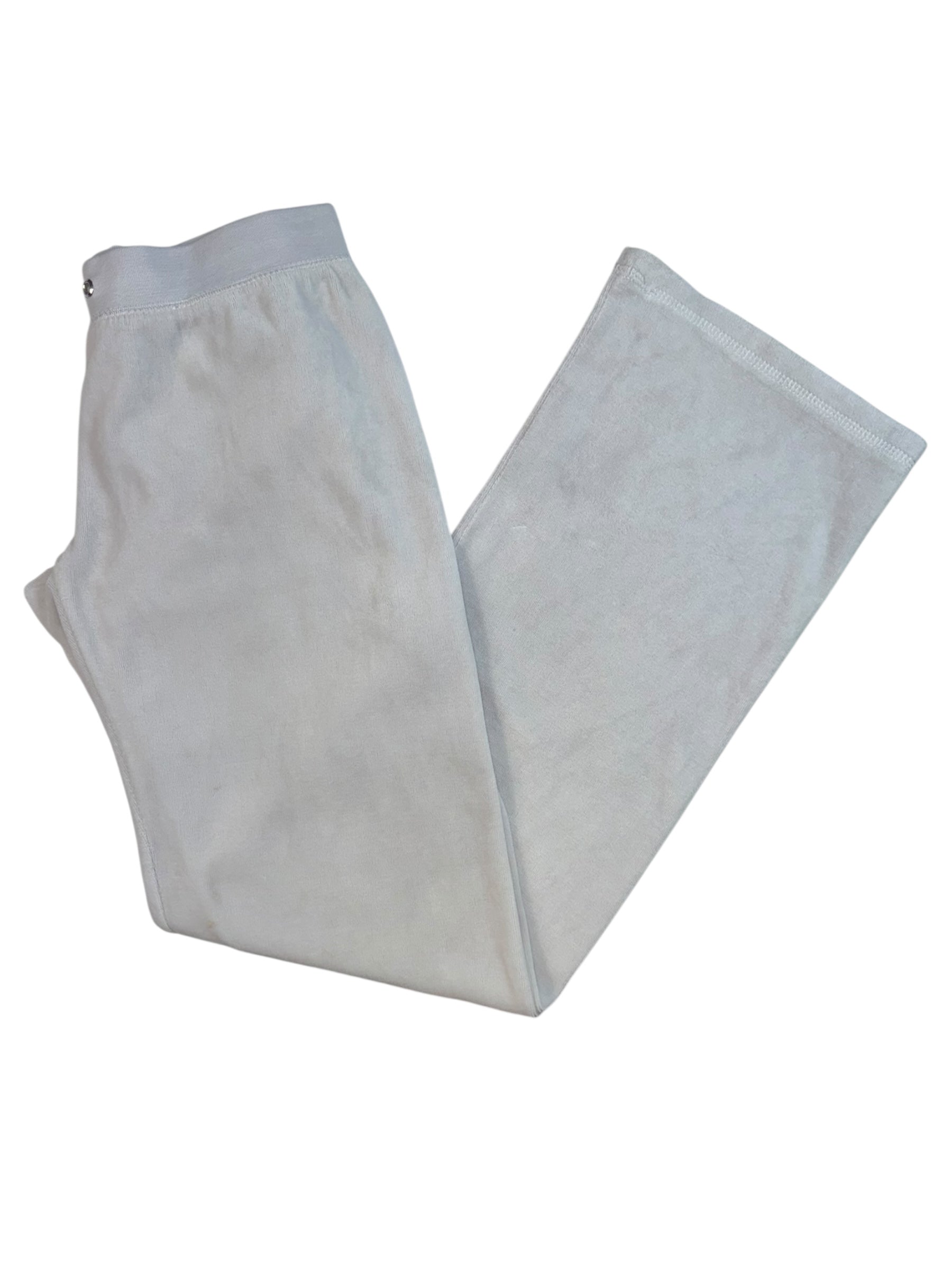(S) White-Blue Embellished Juicy Couture Pants