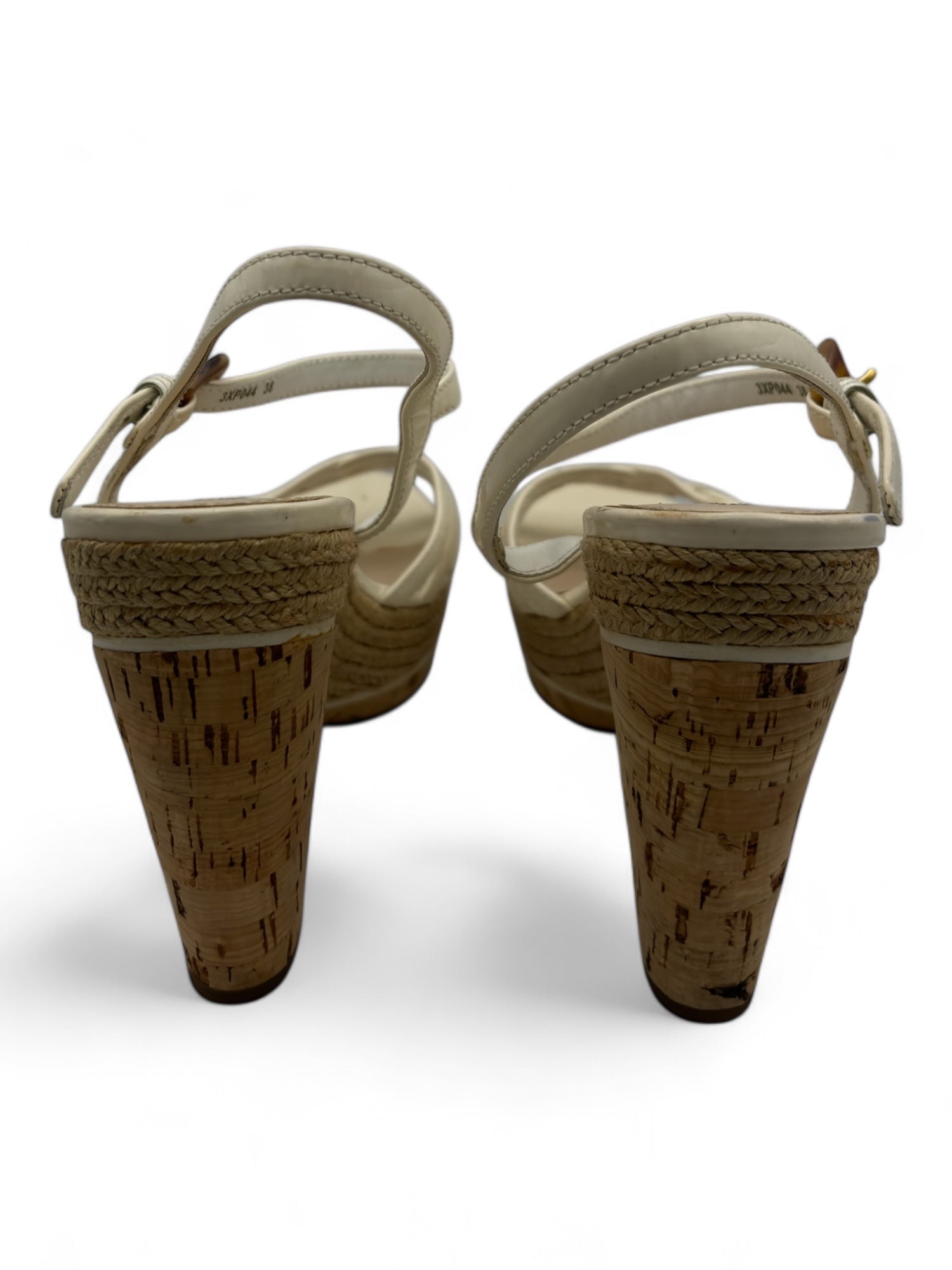 (38) Prada Leather Espadrilles