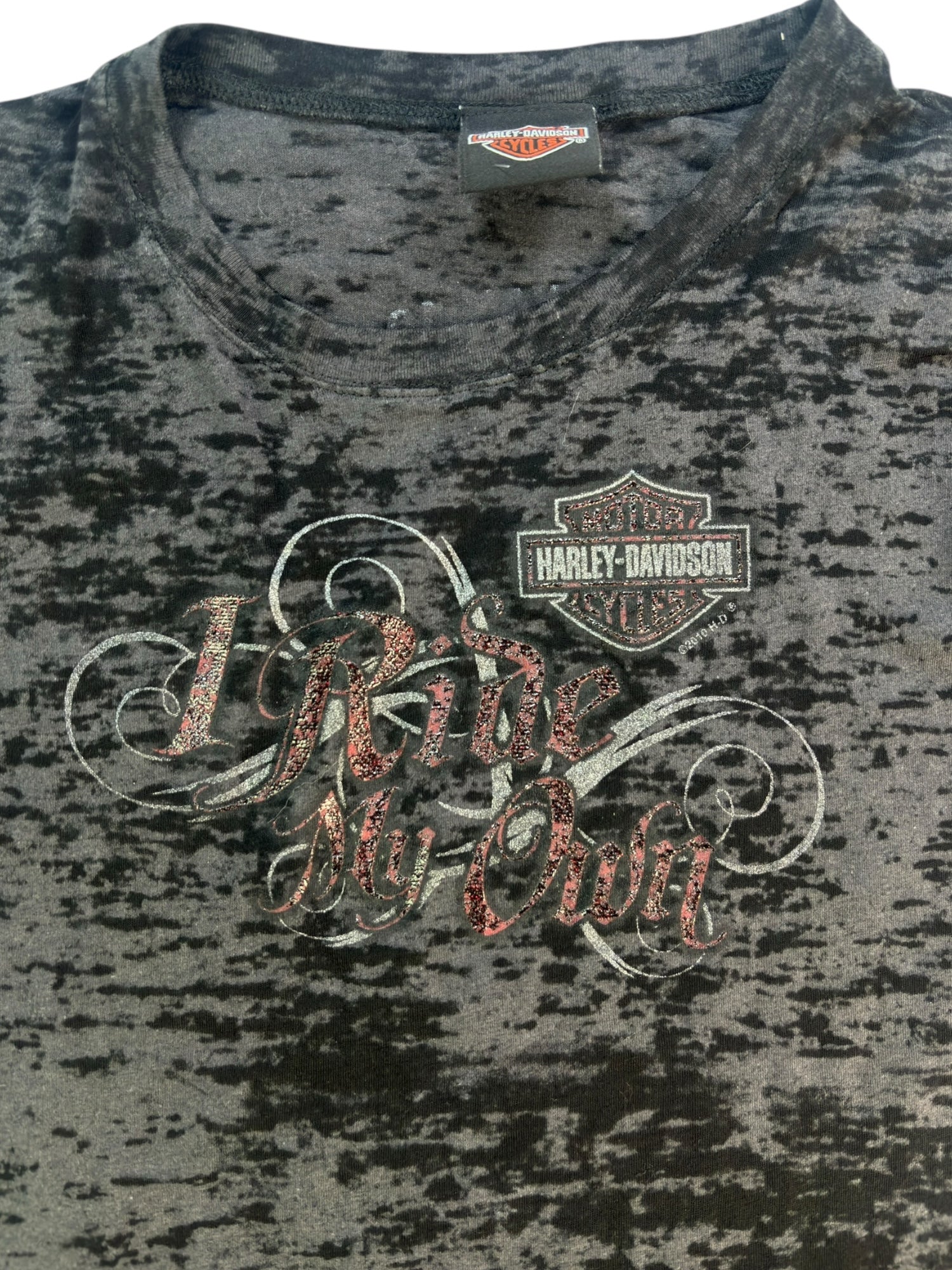(S) Coos Bay Burnout Style Harley Davidson Tee