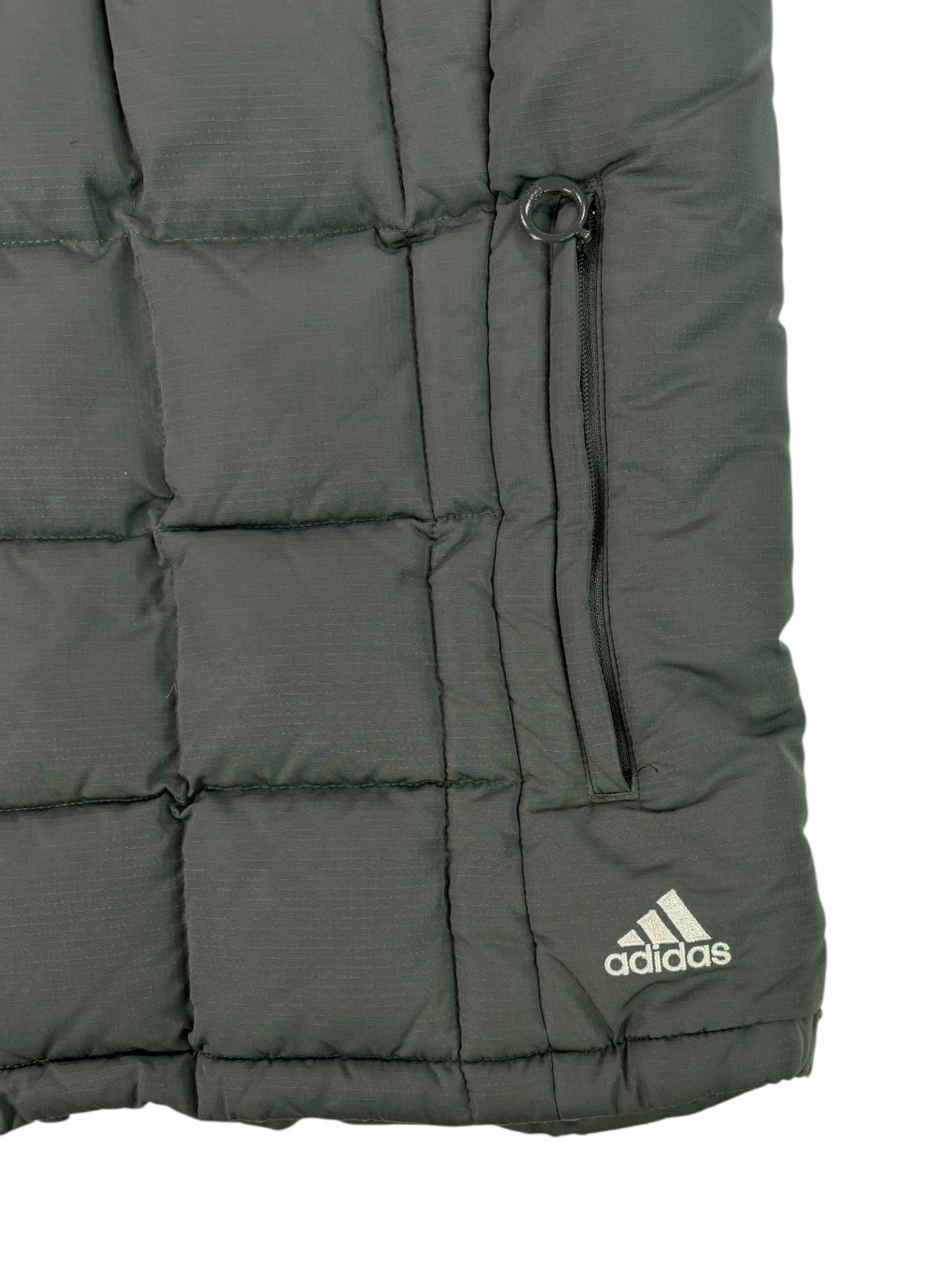(M) Adidas Green Puffer Vest