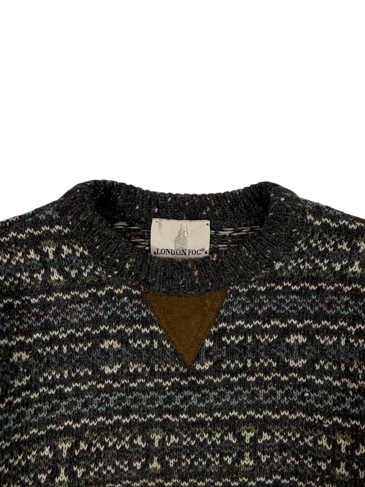 (S) London Fog Blue and Grey Knit Sweater