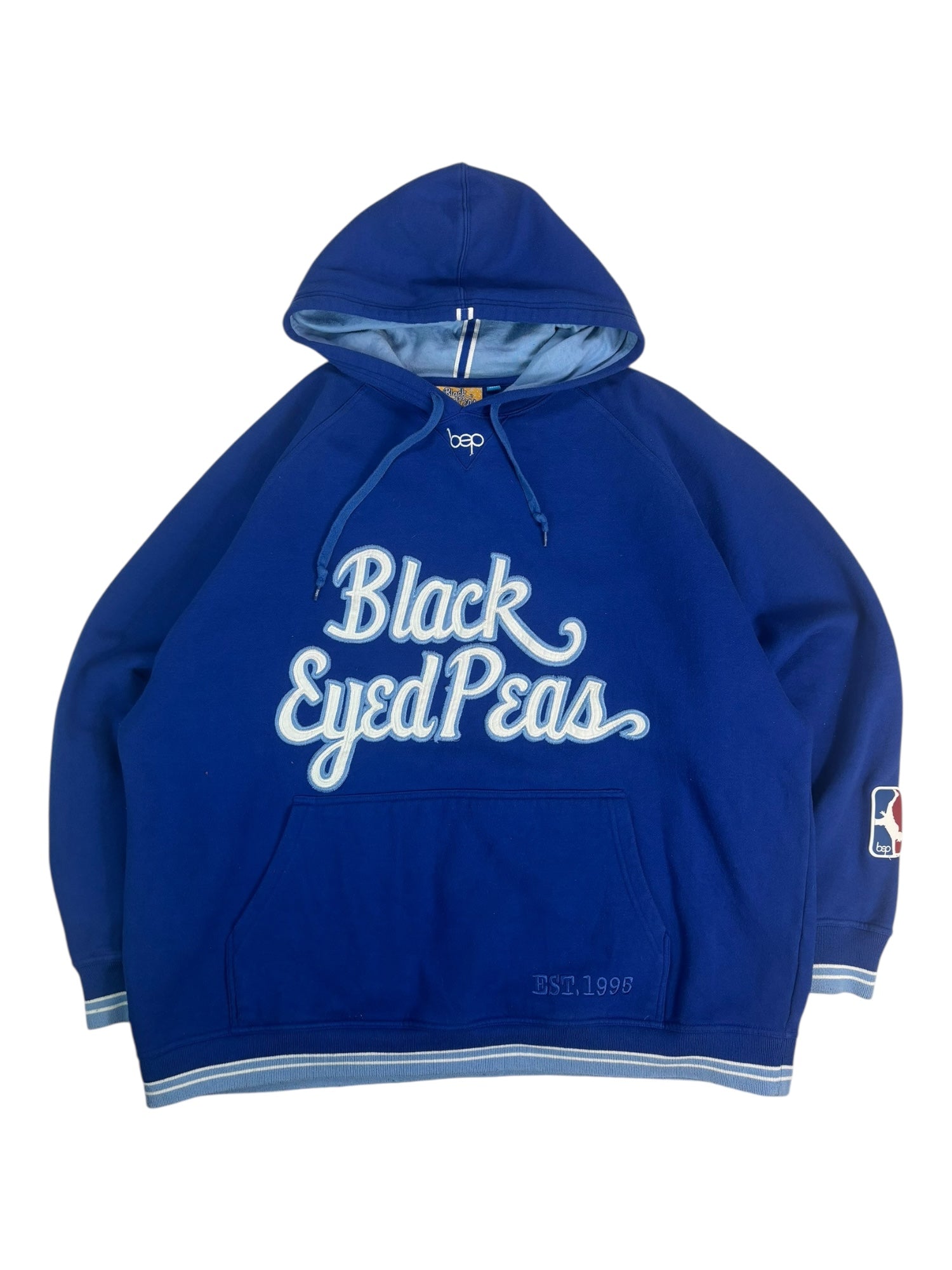 (XL) Vintage Royal Blue Black Eyed Peas Hoodie
