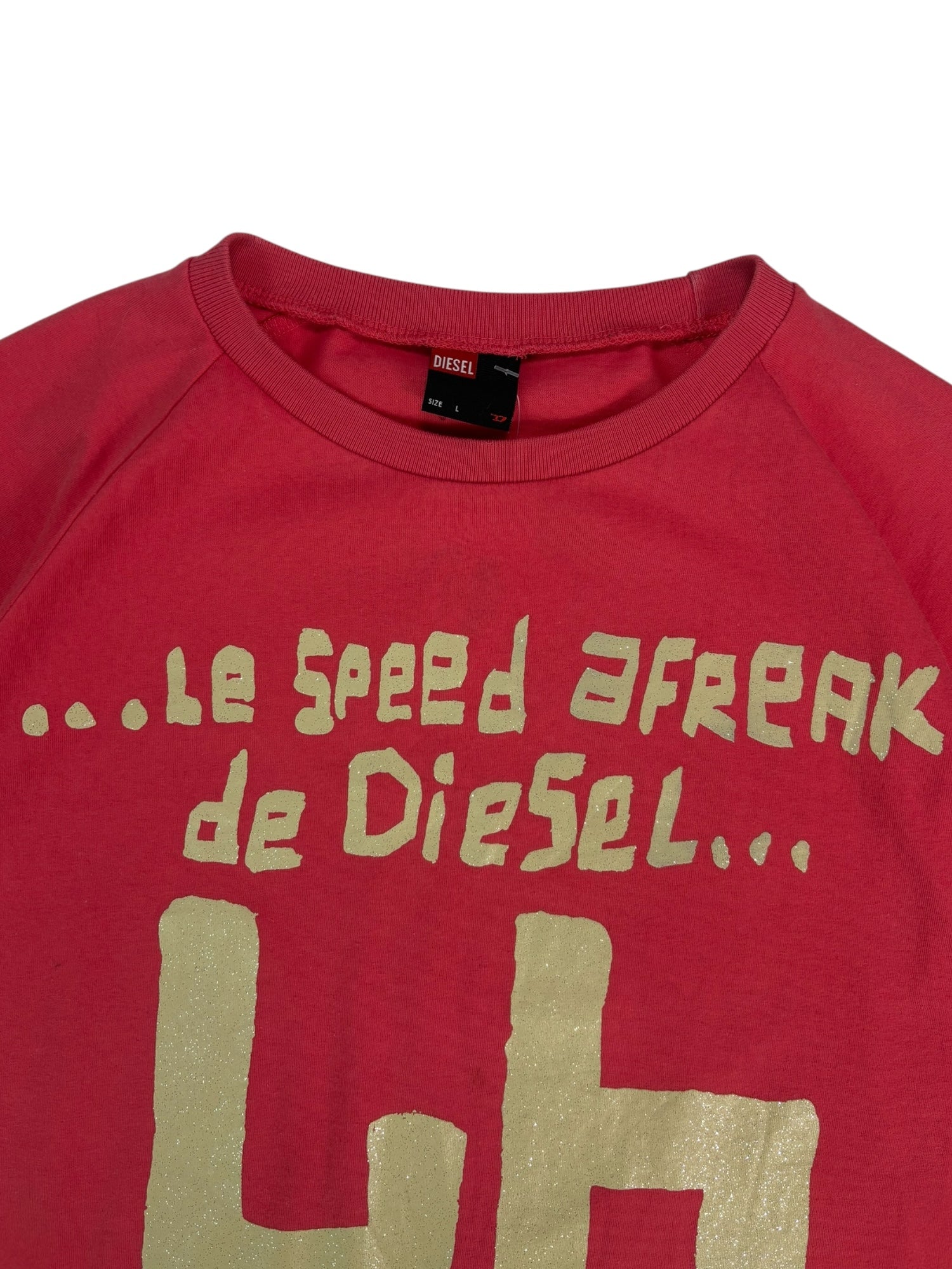 (L) Diesel "Le Speed afreak de Diesel" Baseball Tee