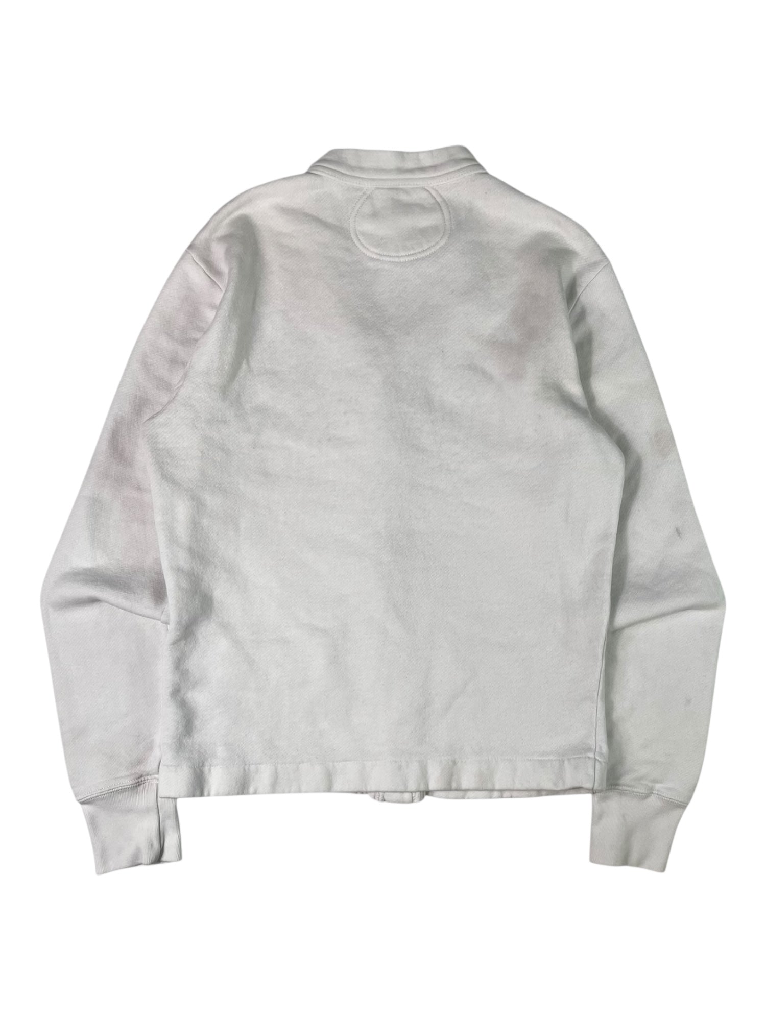 (S) Polo By Ralph Lauren White Button Up Cardigan