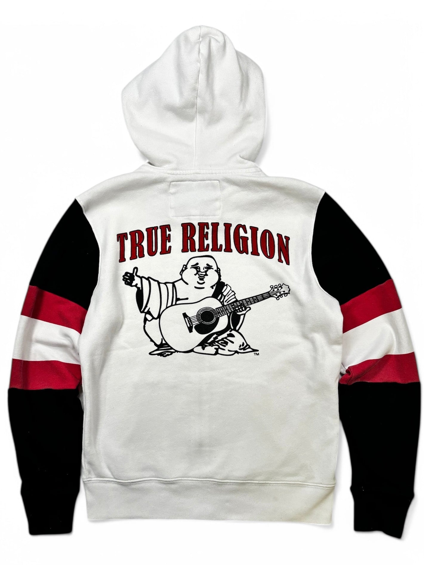 (S) True Religion Full Zip Hoodie White Small