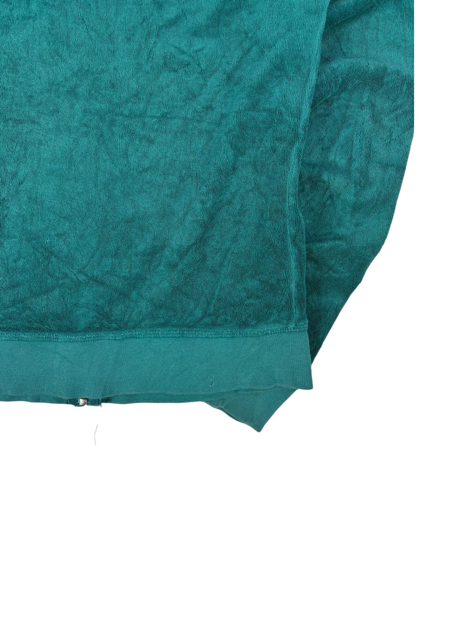 (M) Teal Juicy Couture Terry-cloth Zip-up Hoodie