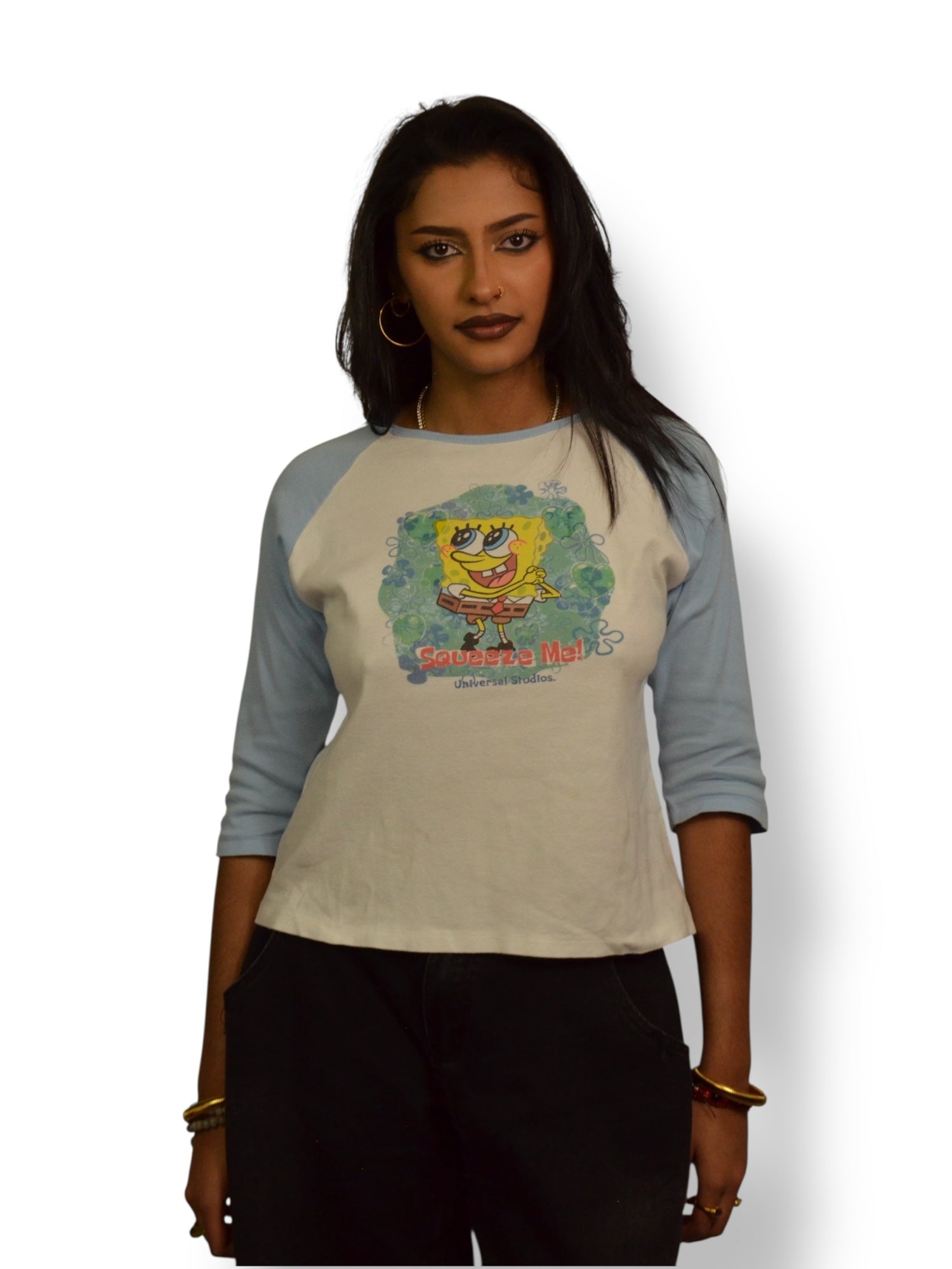 (L) Spongebob Baseball Tee