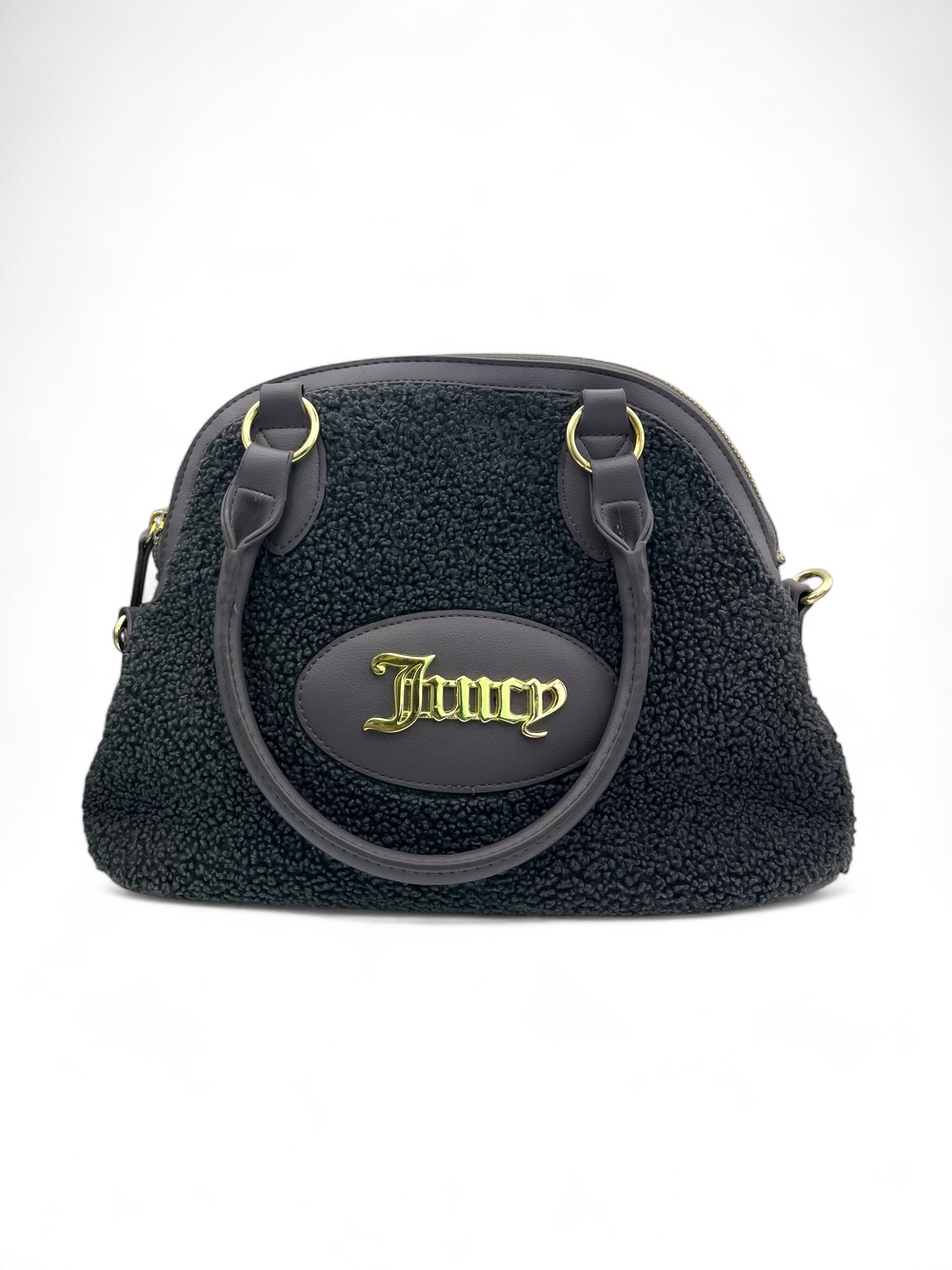 (O/S) Juicy Couture Grey Sherpa Purse