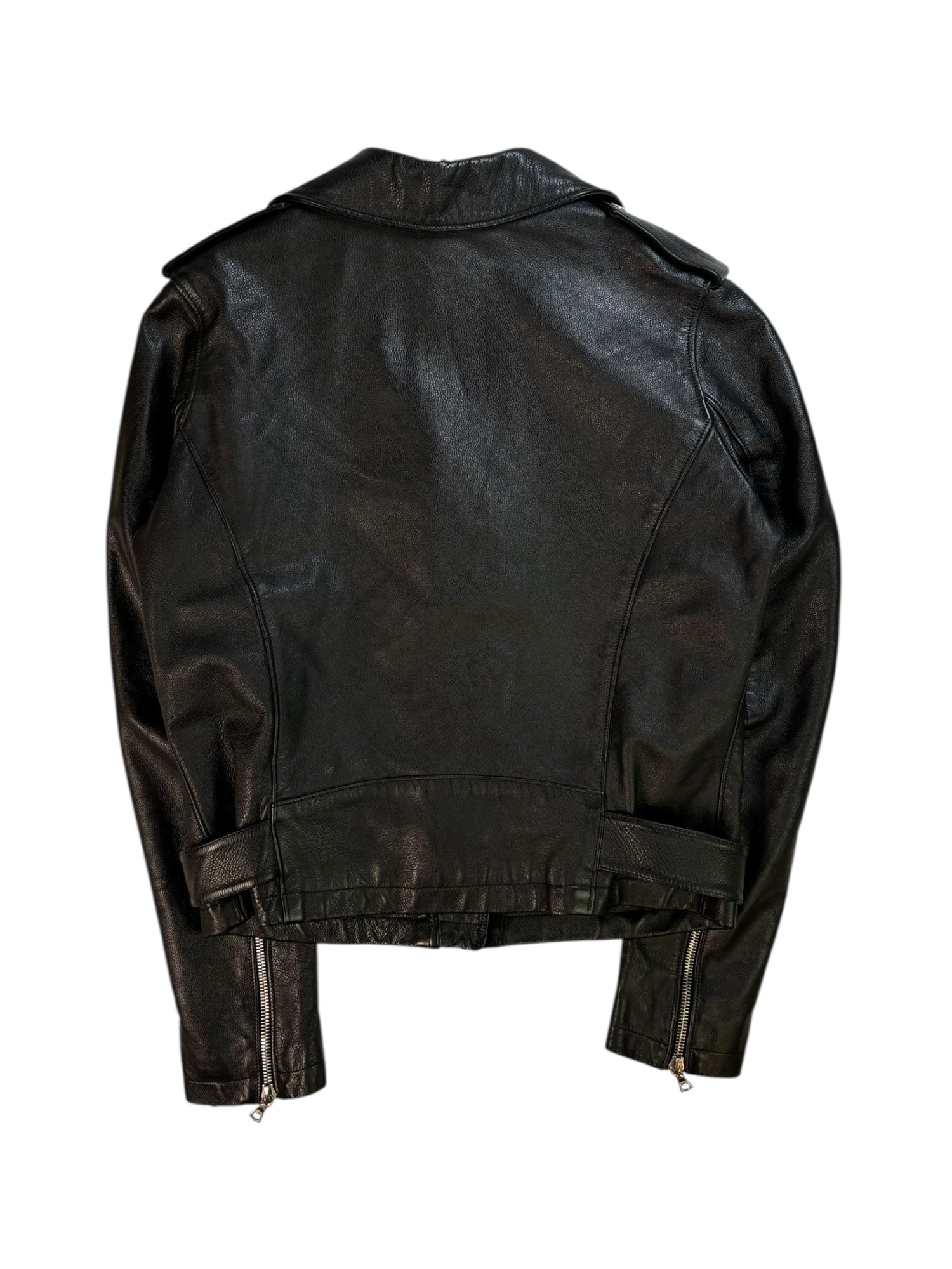 (Xs) Cropped Leather Jacket