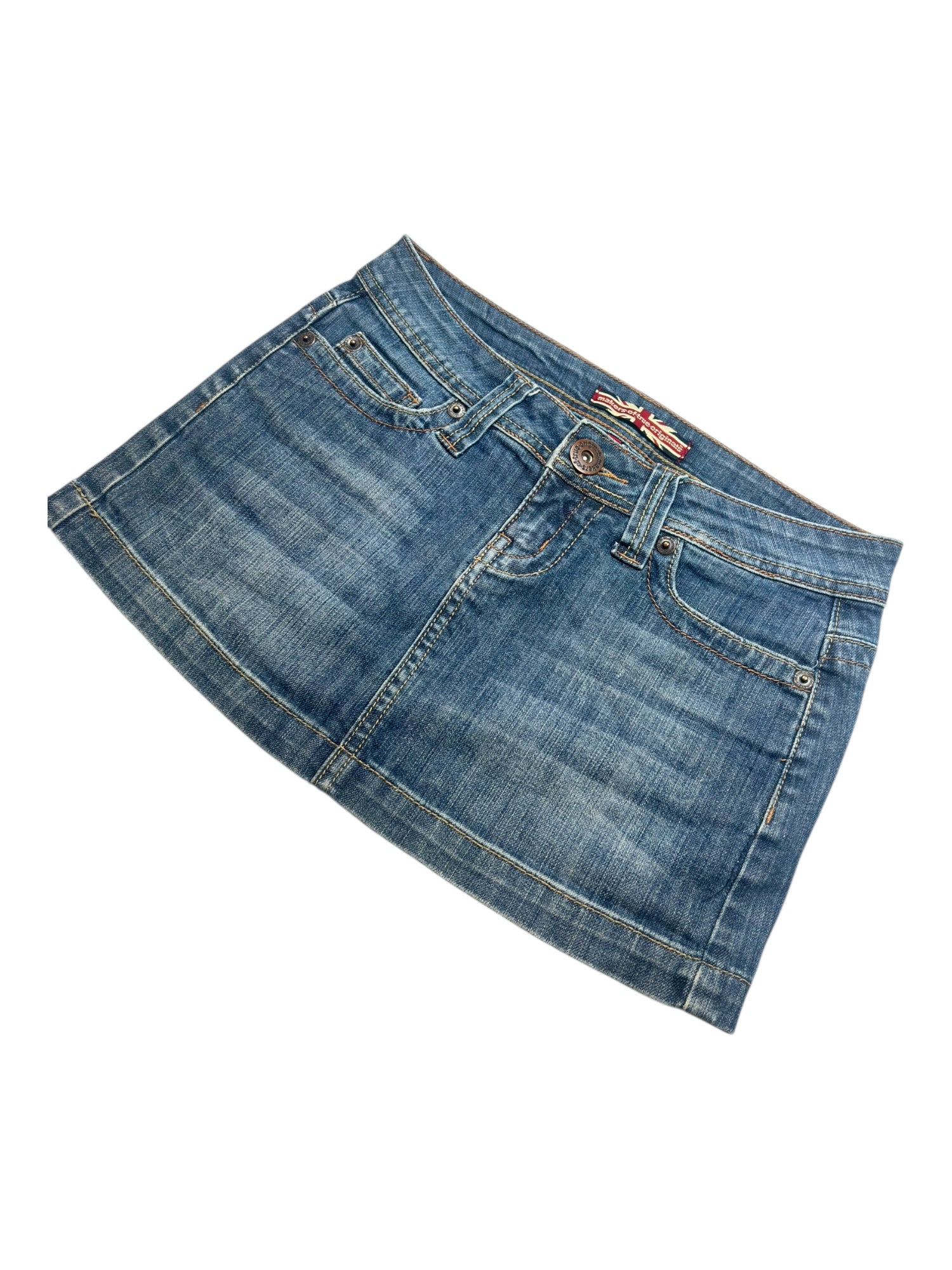 (26) Makers of True Originals Denim Mini Skirt