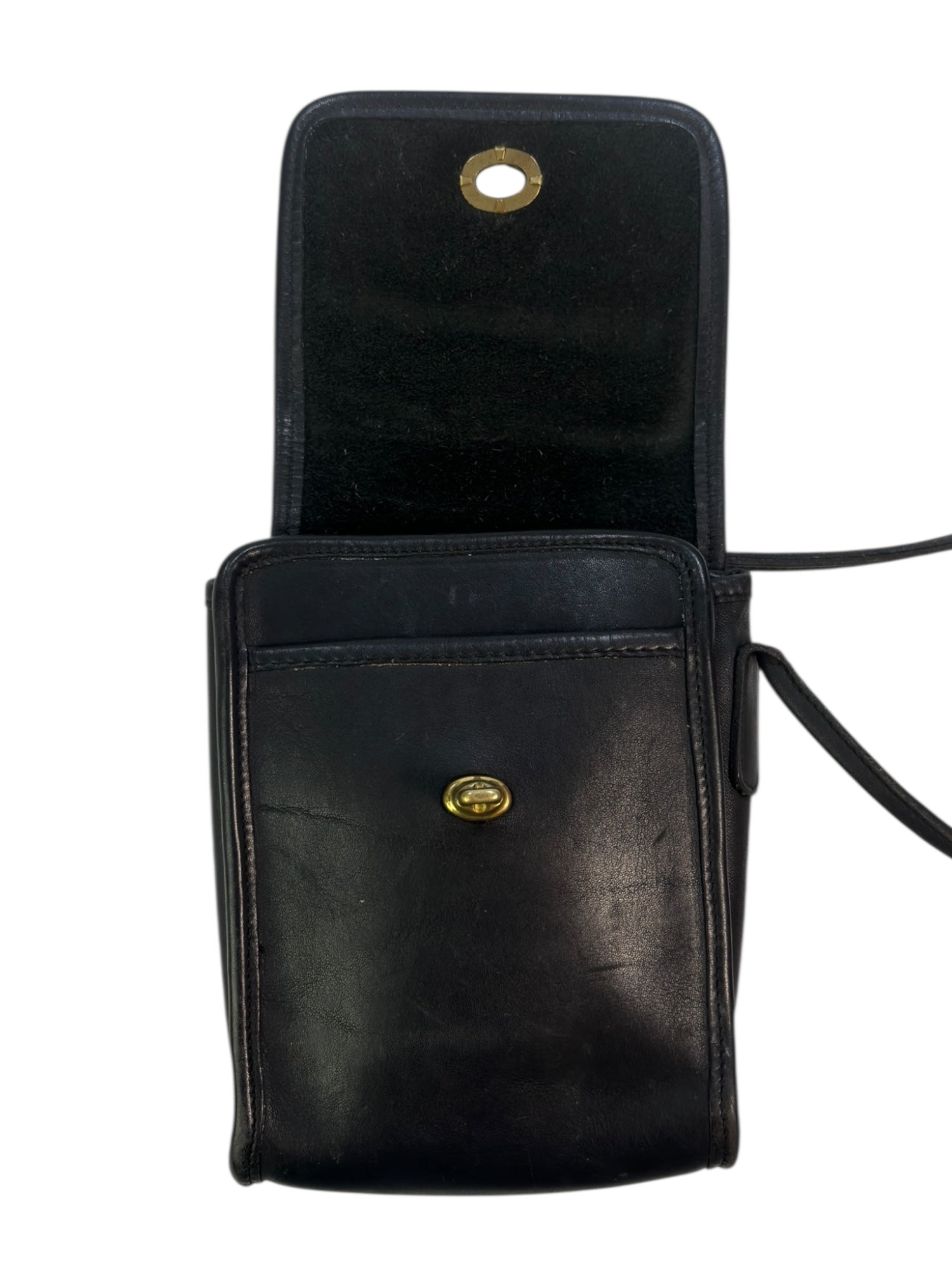 Vintage Black Coach Leather Coach