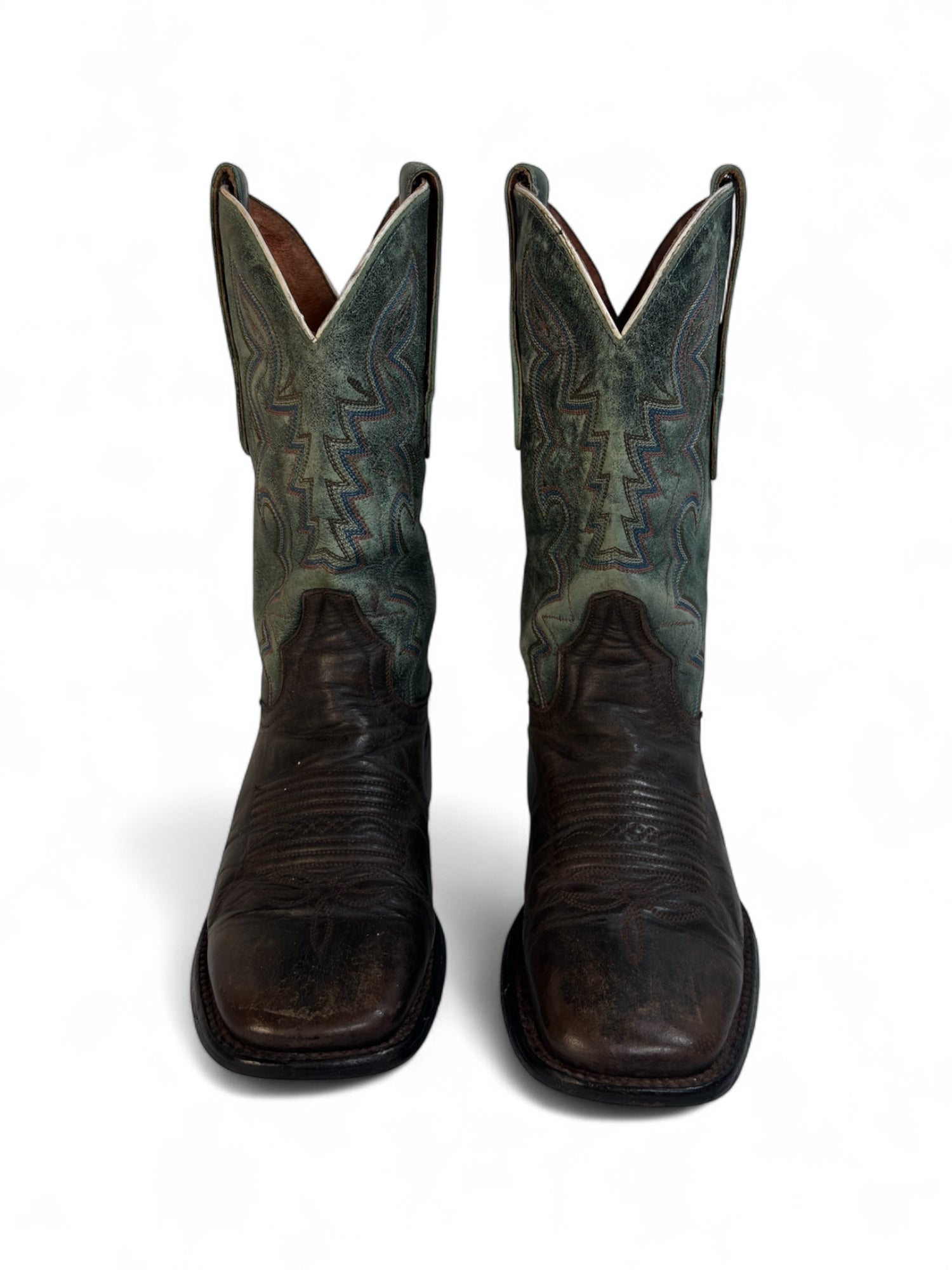 (6) Dan Post Blue/Brown Cowboy Boots