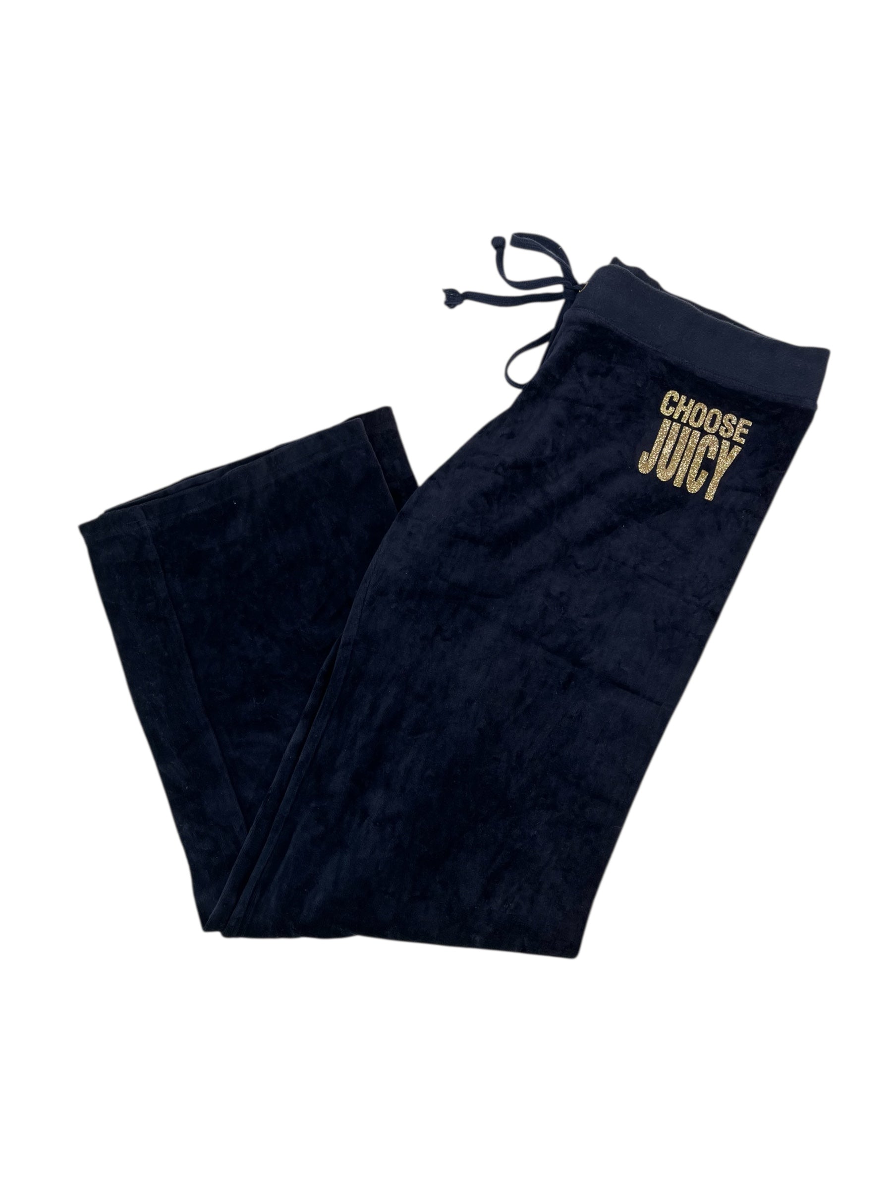 (L) Choose Juicy Navy Juicy Couture Velour Sweatpants