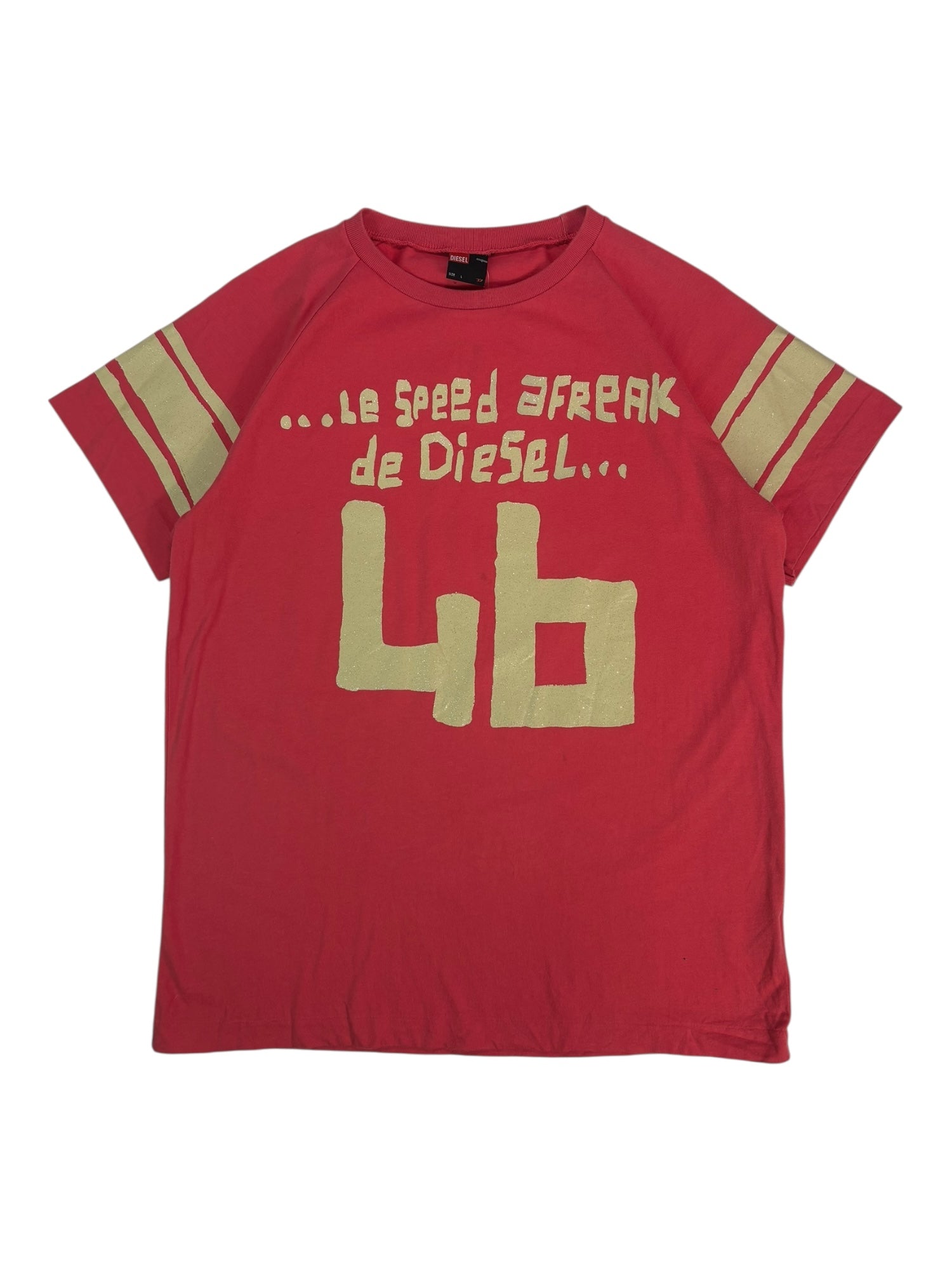 (L) Diesel "Le Speed afreak de Diesel" Baseball Tee